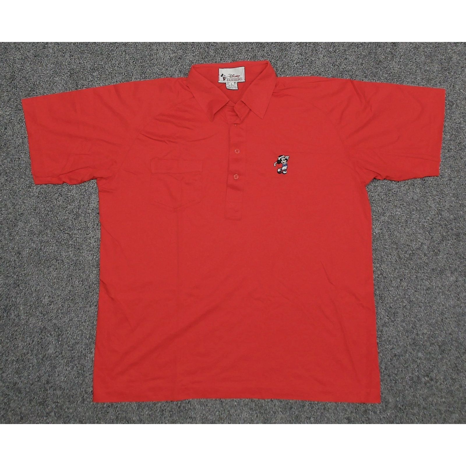 Disney Disney 90s Made in USA Mickey Mouse Golf Polo Single Stitch Size US XL / EU 56 / 4 - 2 Thumbnail