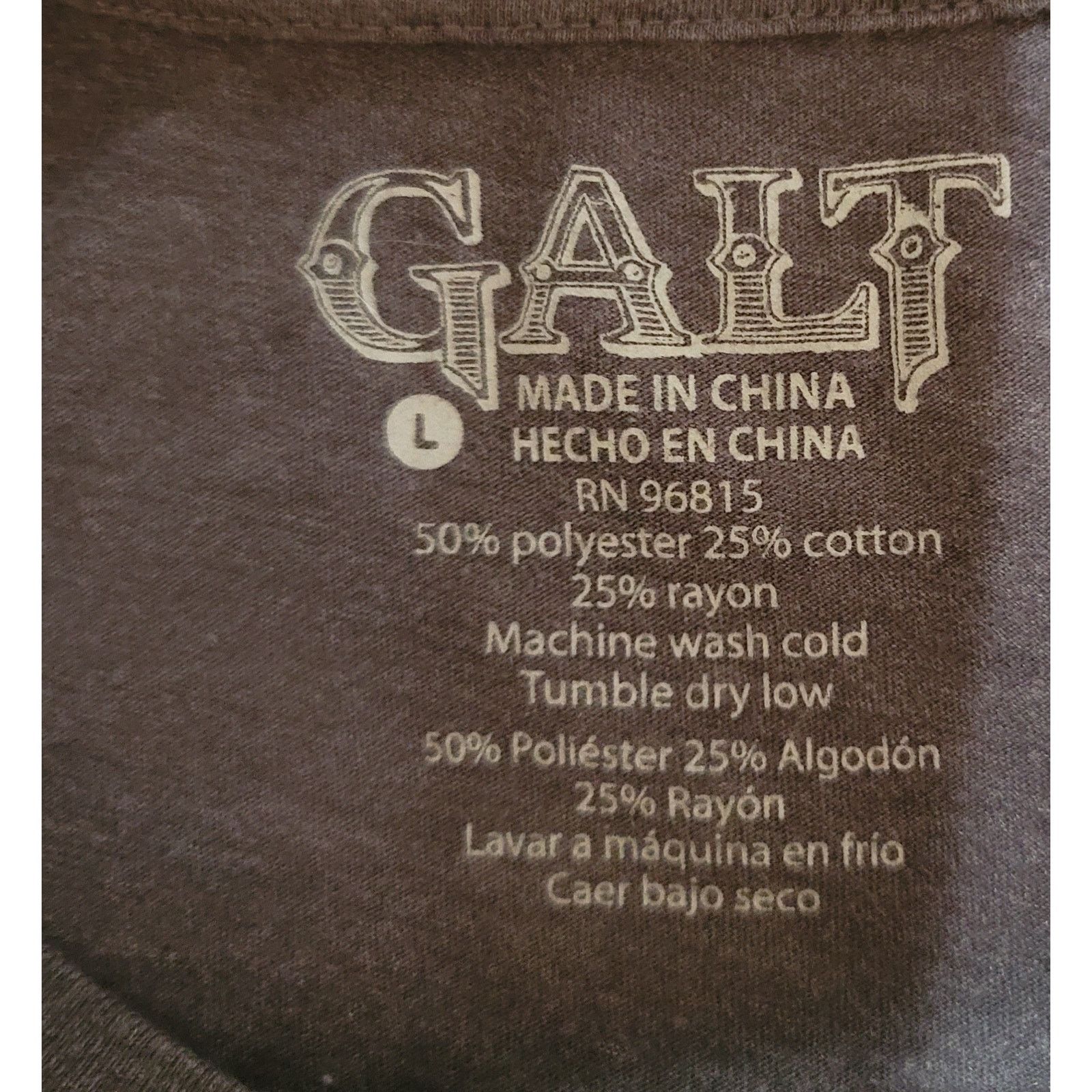 Other Galt Gray Blue USA Red White Blue Graphic Print Men's Shirt Size US L / EU 52-54 / 3 - 3 Thumbnail