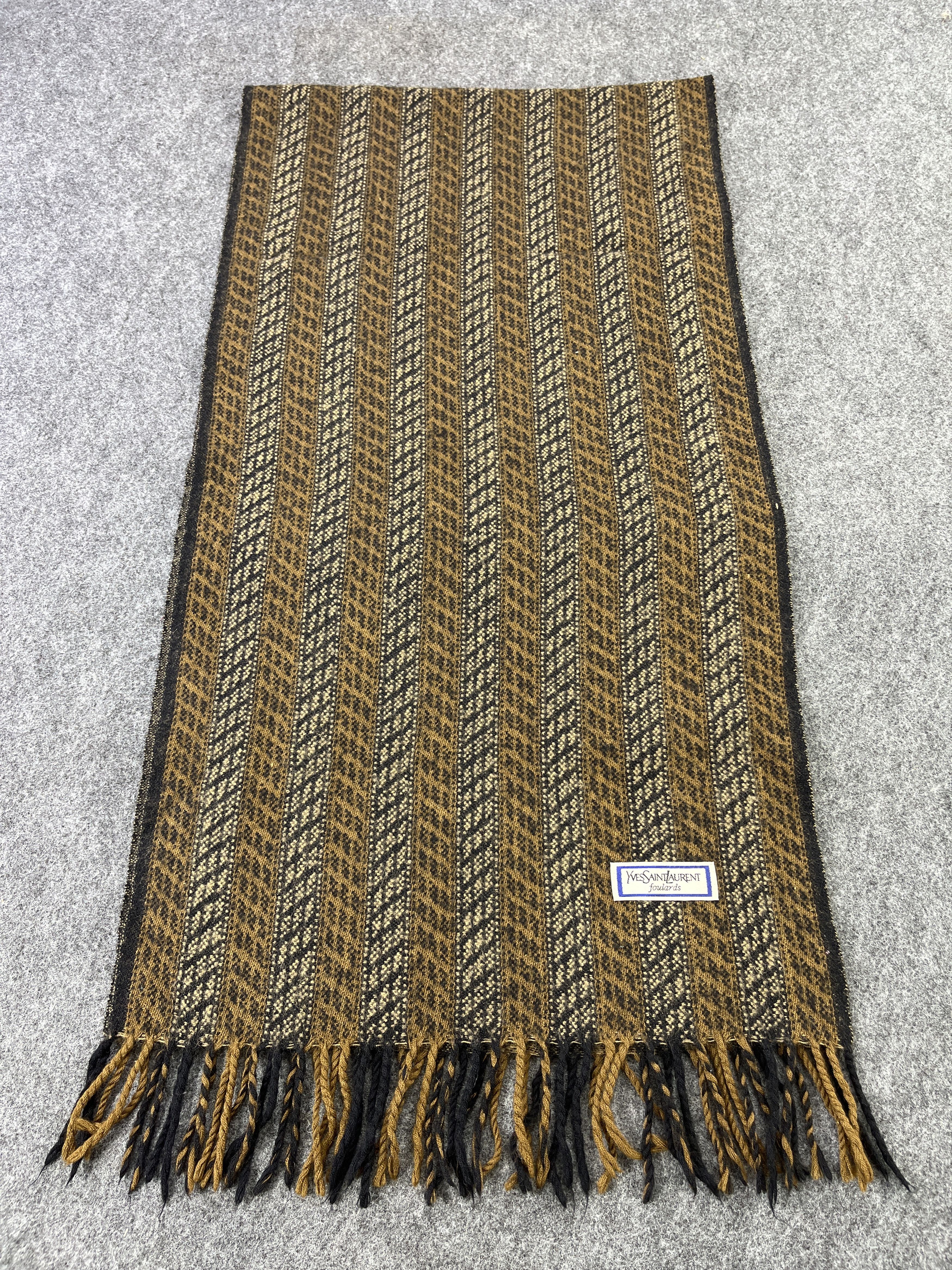 Vintage × Yves Saint Laurent Vintage Yves Saint Laurent Scarf / Muffler / Neckwear T240 Size ONE SIZE - 7 Thumbnail