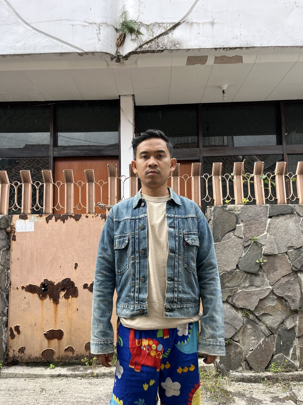 Japanese Brand Vintage Levi's Faded Type 2 Big E 71507xx Jacket