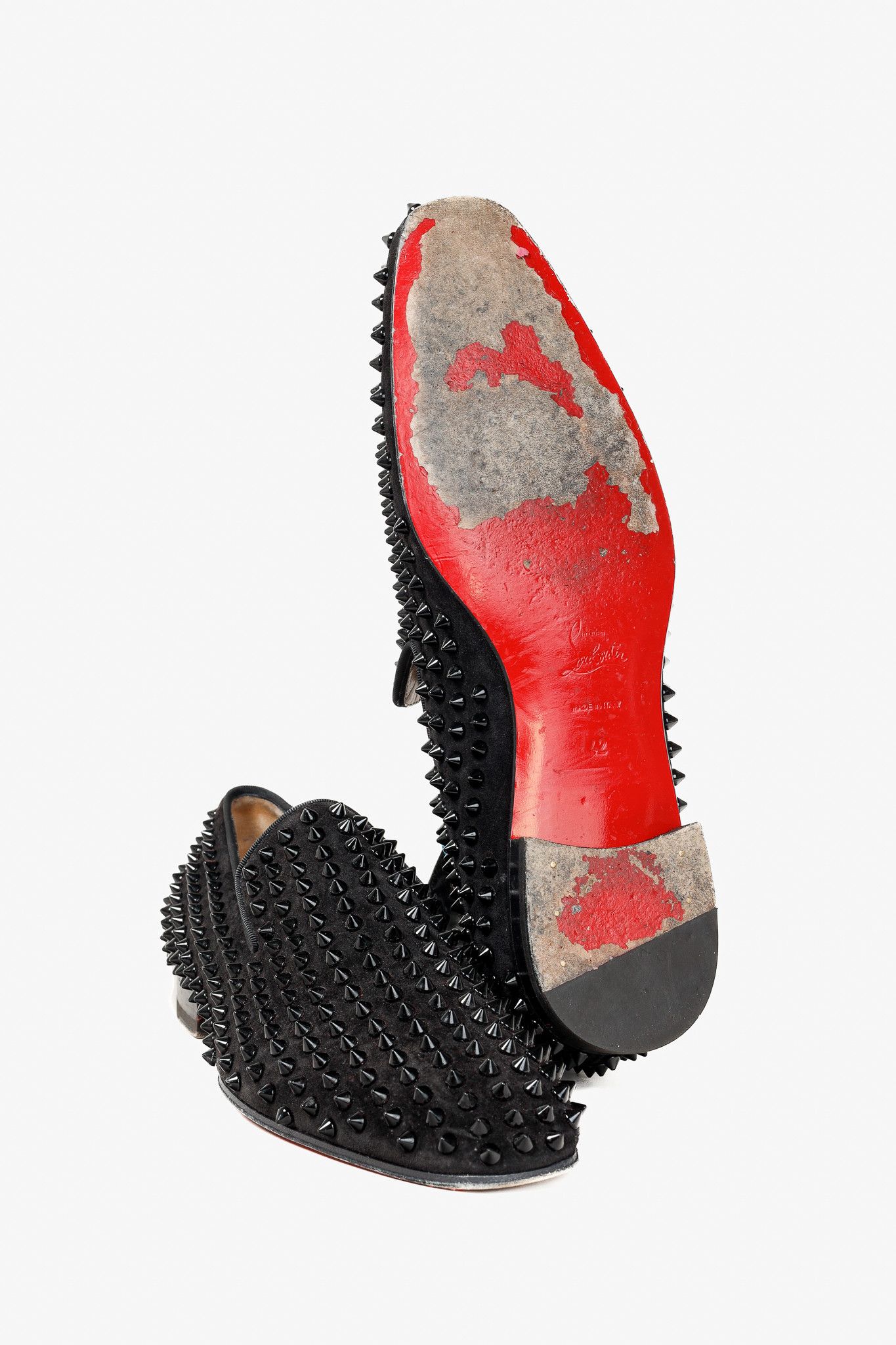 Christian Louboutin Christian Louboutin Dandelion Spikes Veau Velours Loafer Size US 9 / EU 42 - 4 Thumbnail