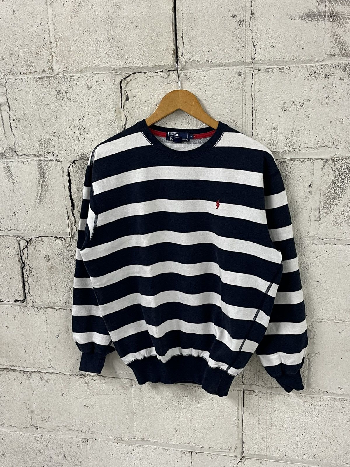 Polo Ralph Lauren Polo ralph Lauren vintage stripped crewneck preppy 90s hype Size US S / EU 44-46 / 1 - 5 Thumbnail