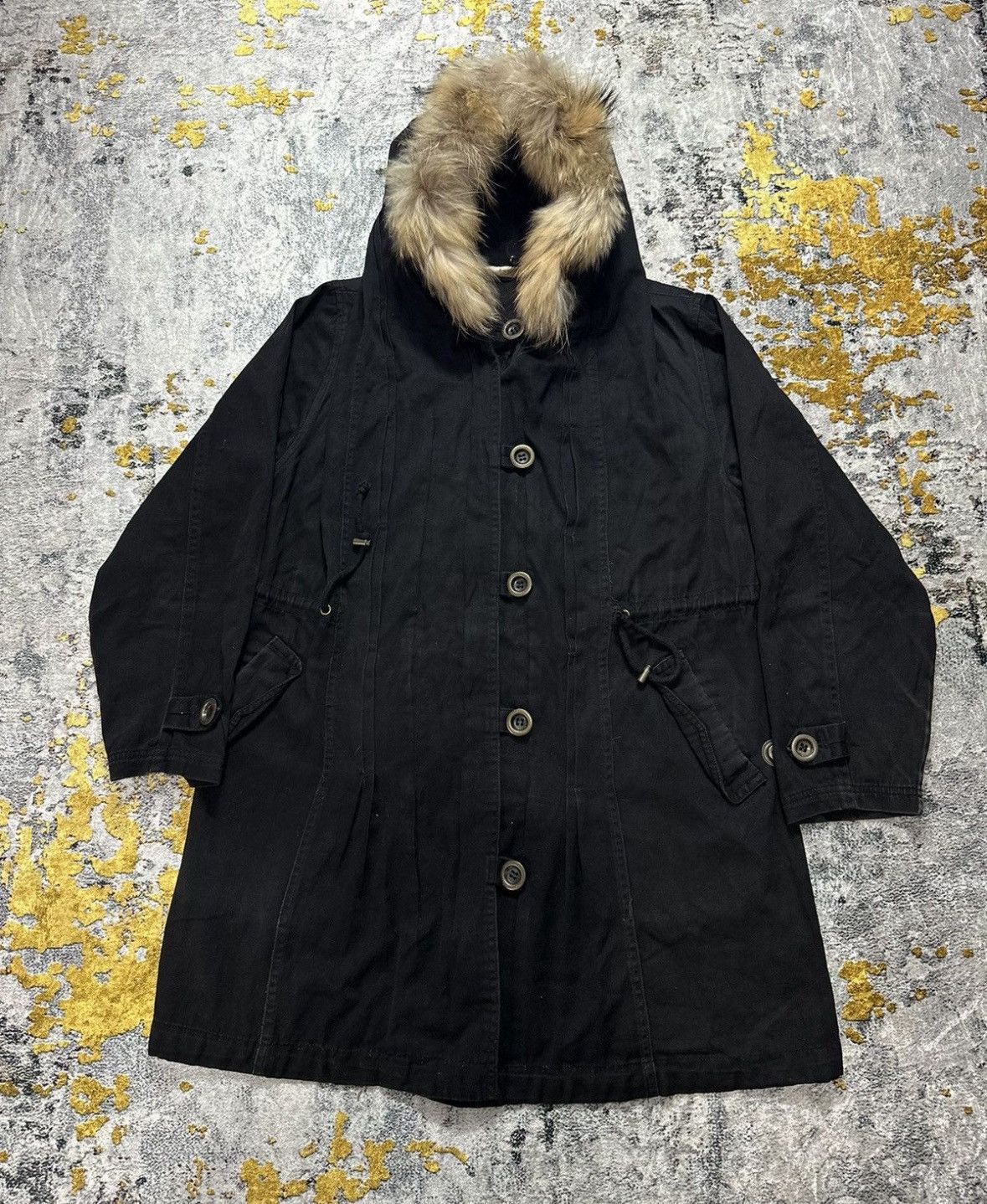 Beauty Beast BEE CHARMER FUR JACKET HOODIE IFSIXWASNINE GOA STYLE Size US L / EU 52-54 / 3 - 2 Thumbnail