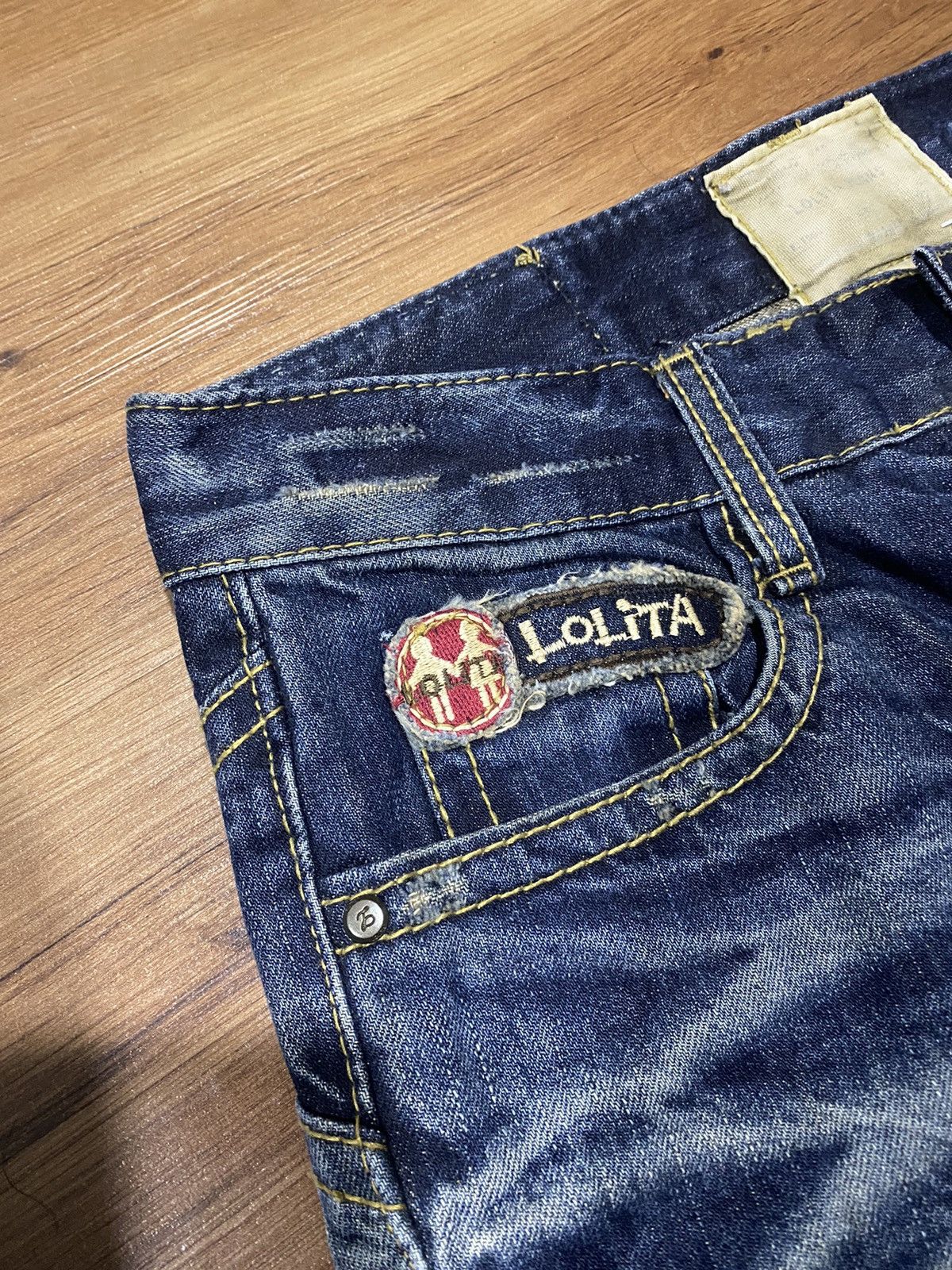 Vintage Vintage Lolita Distress Denim Jeans Size US 32 / EU 48 - 5 Thumbnail