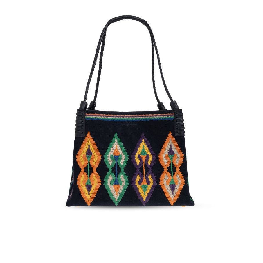 Etro ETRO Libra Medium Navy Blue Shoulder Bag New And Authentic Size ONE SIZE - 1 Thumbnail