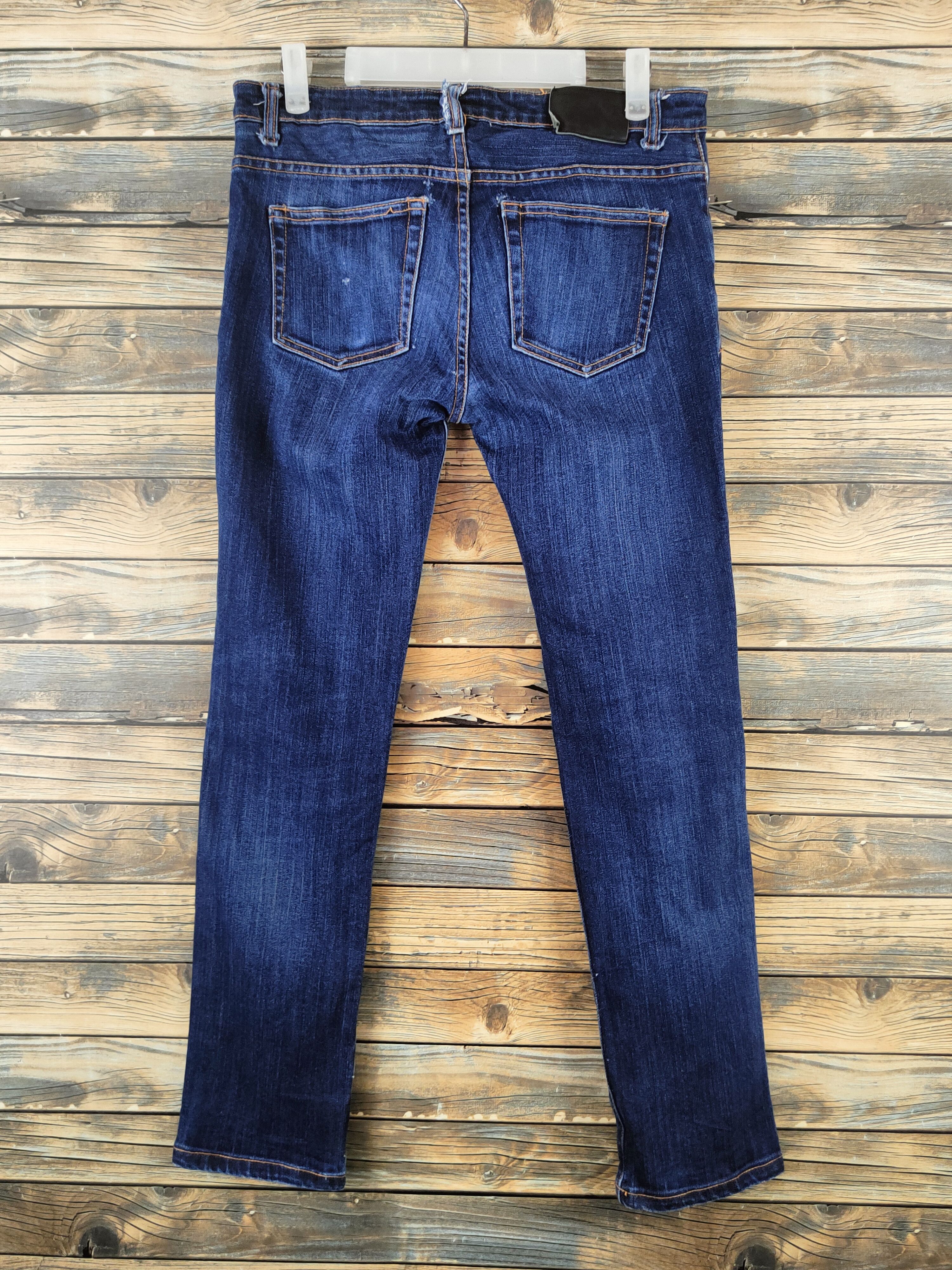 Ovadia & Sons Ovadia & Sons Blue Distressed Ripped Jeans #S2913 Size US 31 - 7 Thumbnail
