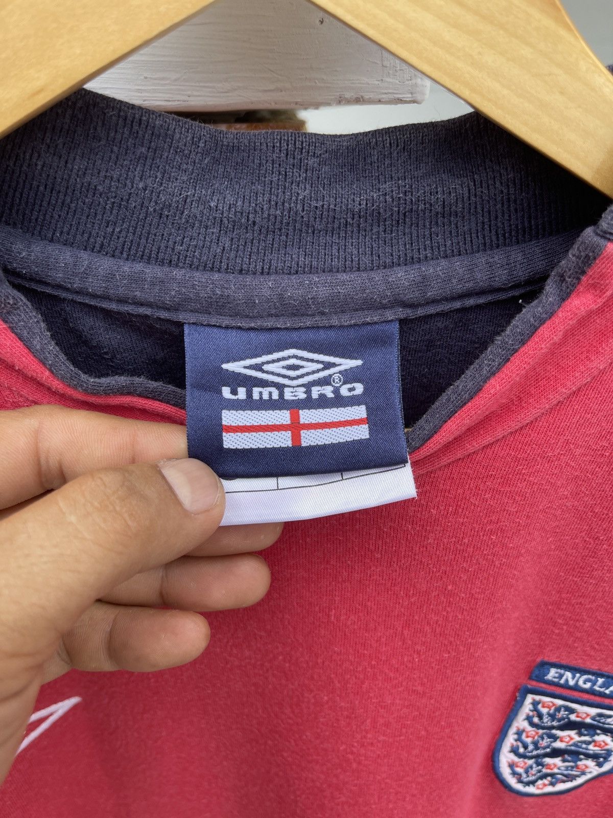 Umbro Last Drop🔥Rare🔥Vintage Y2K ENGLAND Cotton T Shirt Size US L / EU 52-54 / 3 - 6 Thumbnail