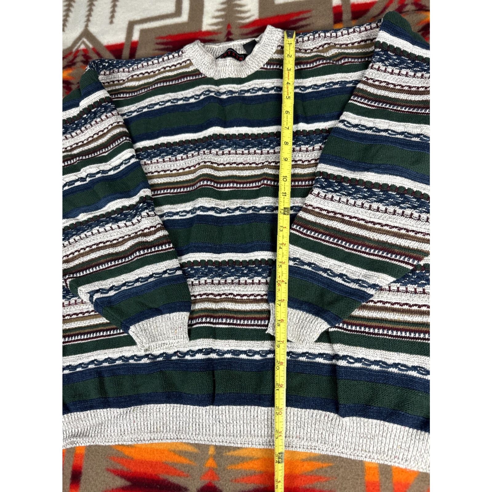 Jantzen VINTAGE Jantzen Sport Cable Knit Mens Sweater Sz L Crewneck Pullover Size US L / EU 52-54 / 3 - 4 Thumbnail