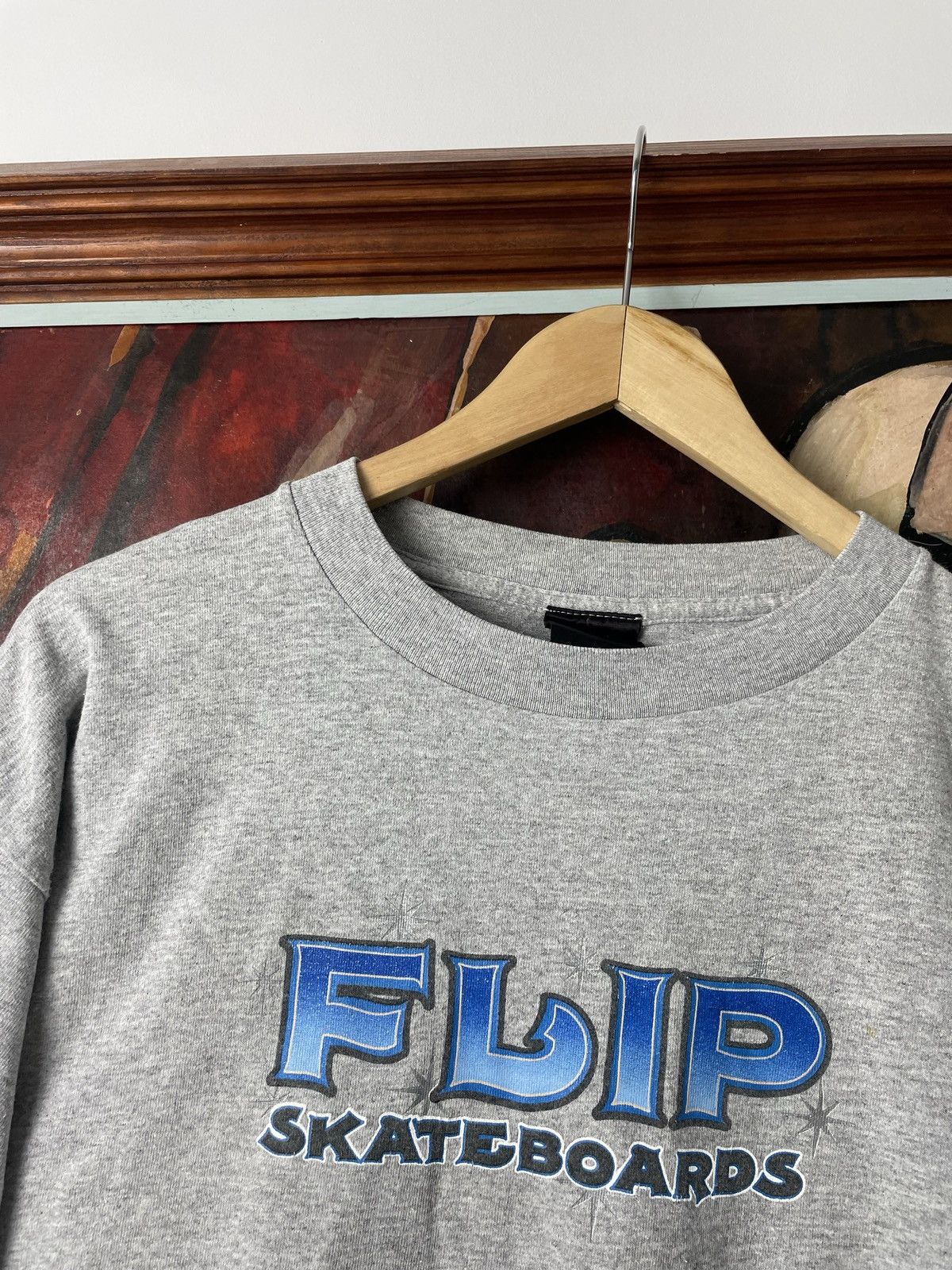 Vintage Flip Skateboards Vintage 90s Bling Logo Skate Tee Rare Sk8 Size US L / EU 52-54 / 3 - 2 Thumbnail