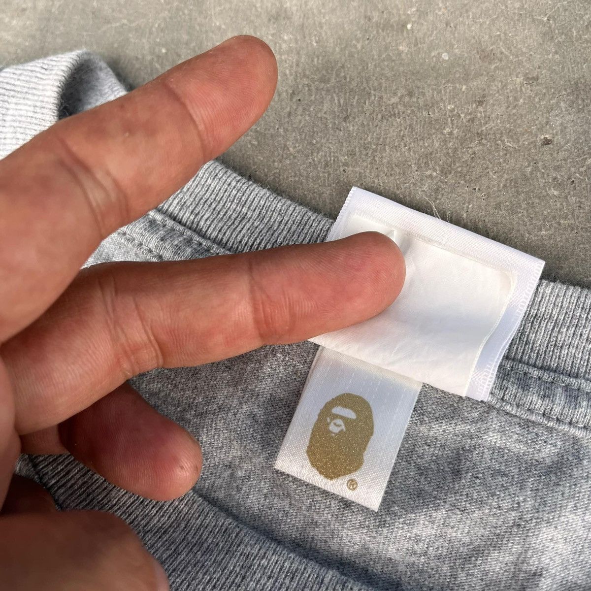 Bape BAPE Aurora Milo On Big Ape Tee 'Grey' Size US M / EU 48-50 / 2 - 5 Thumbnail