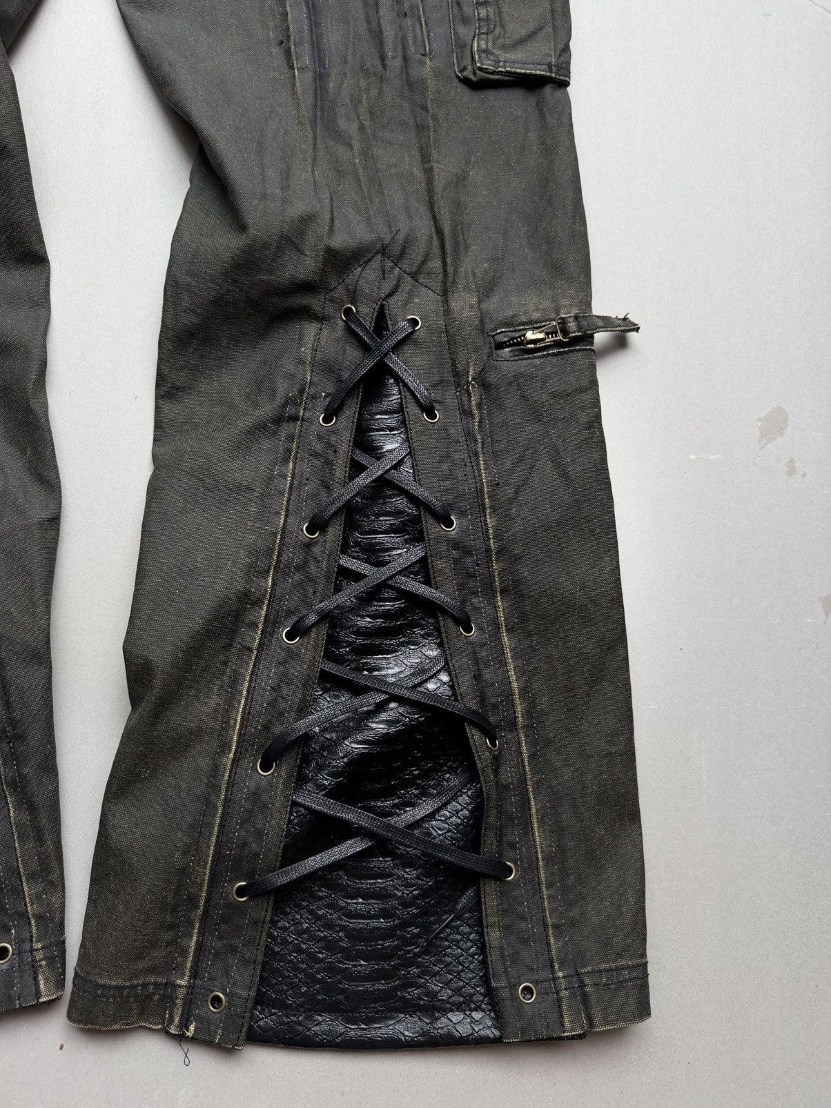 Japanese Brand Ttv lace-up flare pants Size US 30 / EU 46 - 6 Thumbnail