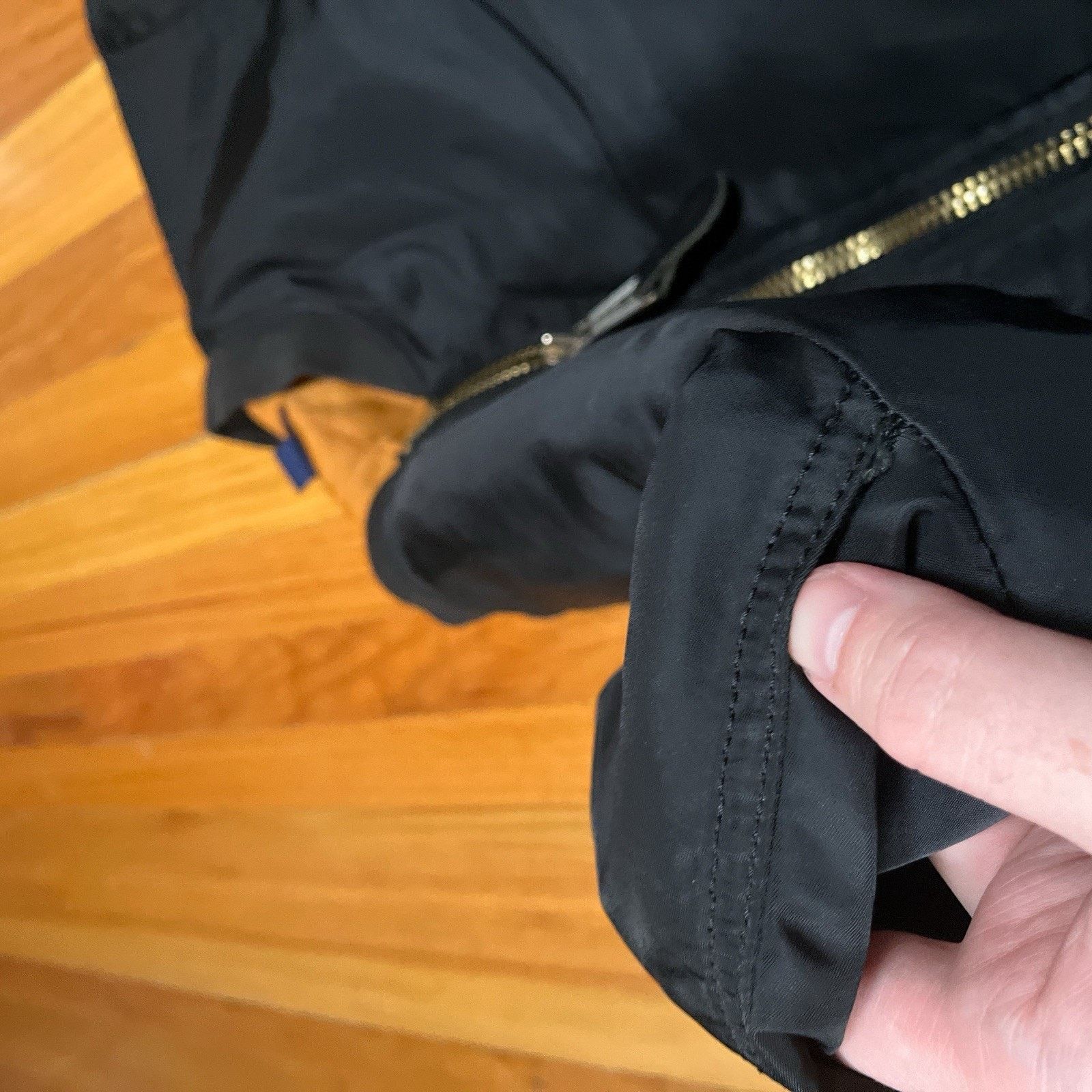 Alpha Industries Alpha Industries Long Black Bomber Flight Jacket Size Large Size US L / EU 52-54 / 3 - 10 Thumbnail