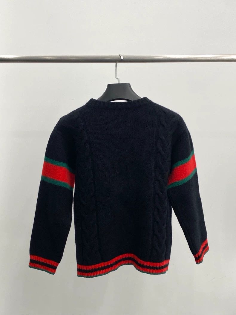 Gucci GucciContrasting color stitching knitted sweater 2503-Nexta Size US M / EU 48-50 / 2 - 2 Thumbnail