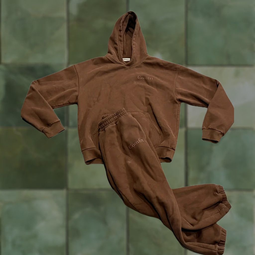 Vintage VINTAGE Comfrt Brown Hoodie & Sweatpants Set Sz XL Size M / US 6-8 / IT 42-44 - 1 Thumbnail
