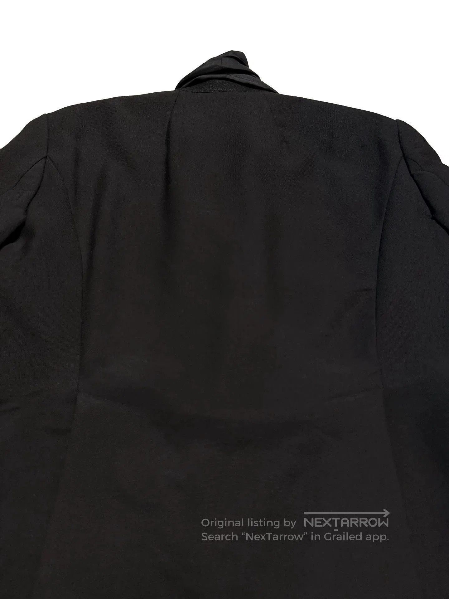 Rick Owens Black Blazer with Draped Collar. Size US M / EU 48-50 / 2 - 5 Thumbnail