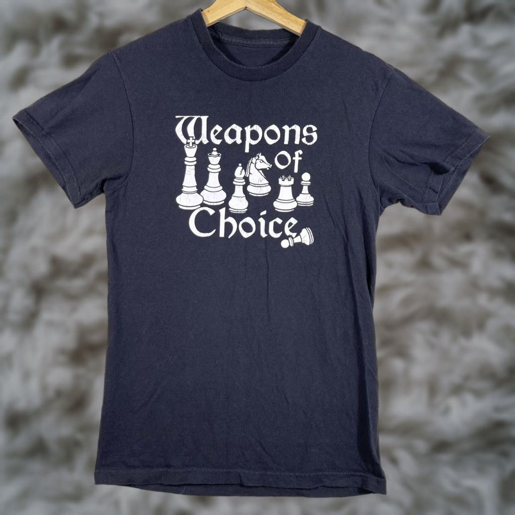 Vintage Weapons of Choice T-Shirt Adult Small Black Punk Hardcore Pittsburgh Chess Metal Shirt Men S Black Graphic Print Short Sleeve Crew Neck Vintage No/N/A Size US S / EU 44-46 / 1 - 1 Thumbnail