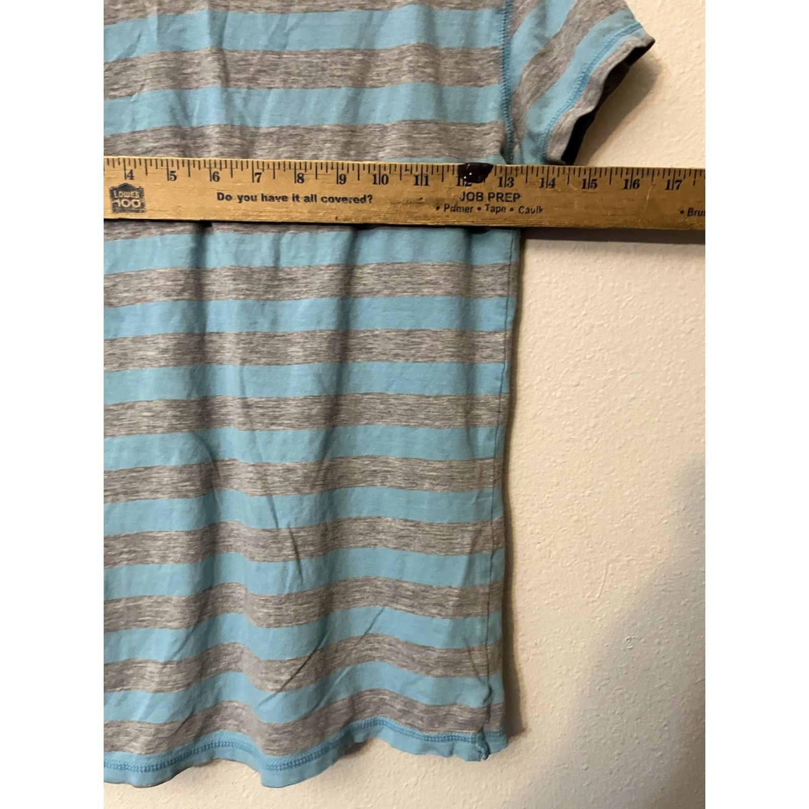 Gap VINTAGE Gap Stretch Blue Gray stripe Polo Shirt Women M Spring Size M / US 6-8 / IT 42-44 - 6 Thumbnail