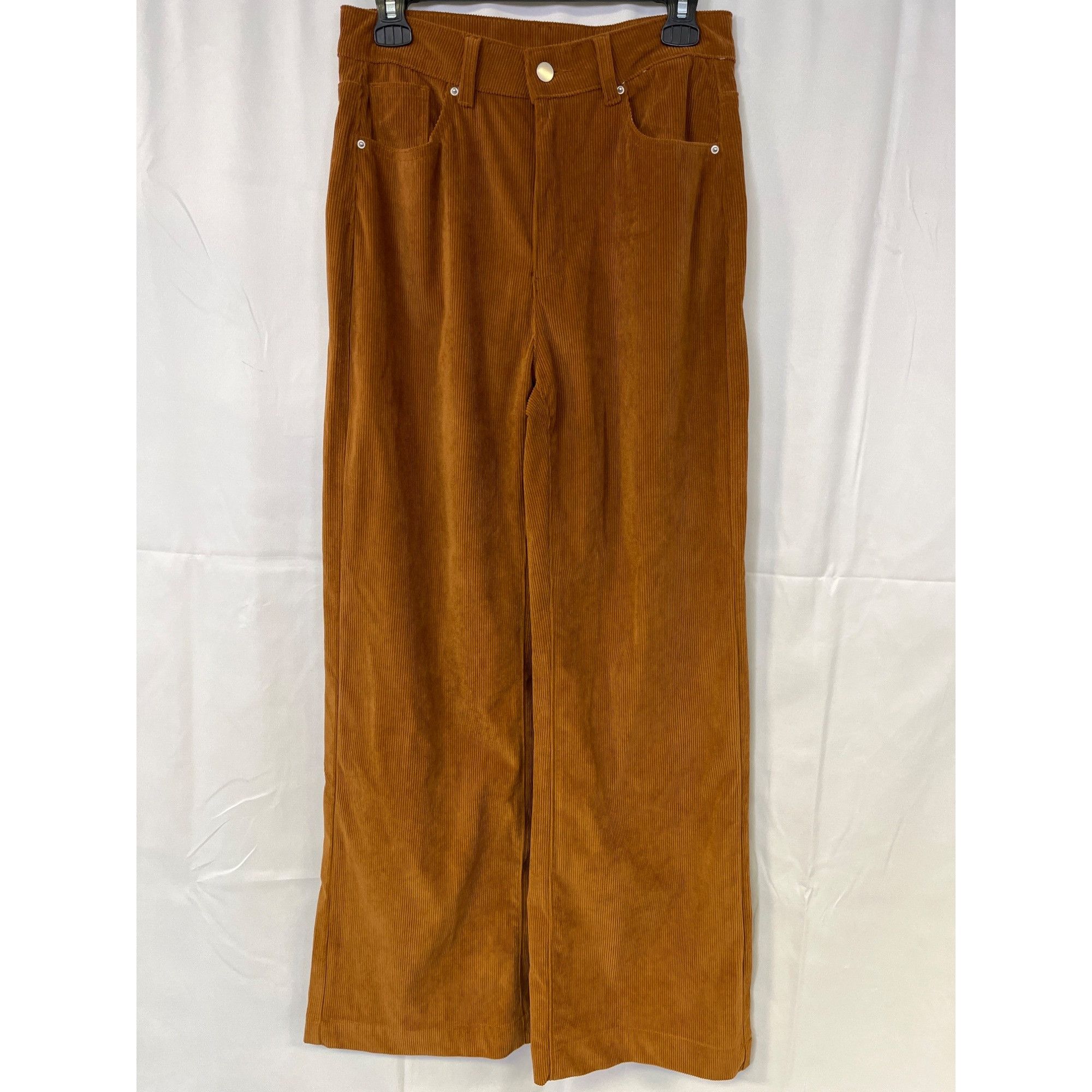 Shein Shein Women's Brown Corduroy Pants/Wide Leg Size 6/M SKU 571 Size 28" / US 6 / IT 42 - 1 Thumbnail