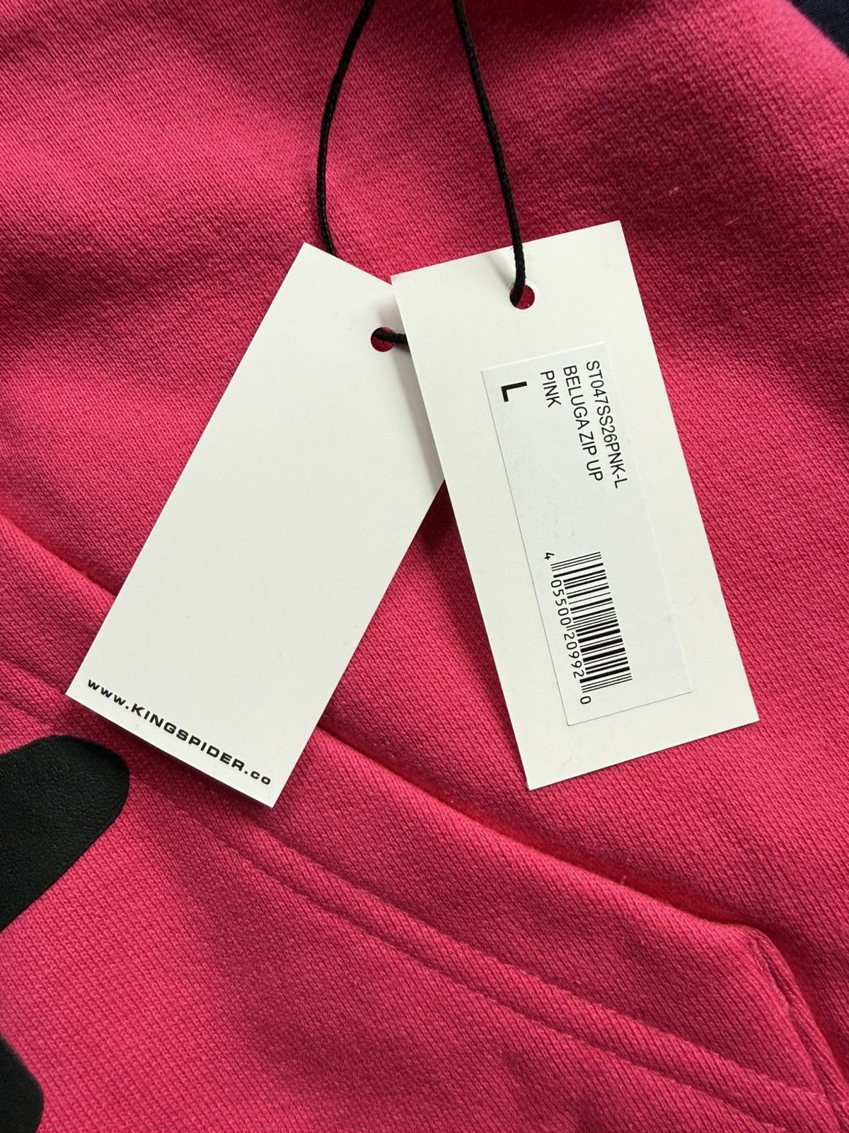Sp5der Sp5der Pink Beluga Zip Up Hoodie Size US L / EU 52-54 / 3 - 5 Thumbnail