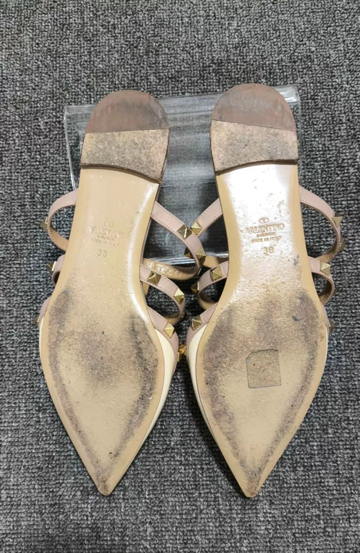 Valentino Valentino Ivory Studded Slippers 38 Size US 7.5 / IT 37.5 - 6 Thumbnail
