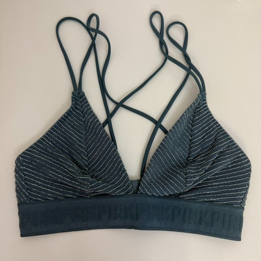 Pink Pink Victorias Secret Unlined Strappy Triangle Bralette XS B Size ONE SIZE - 1 Thumbnail