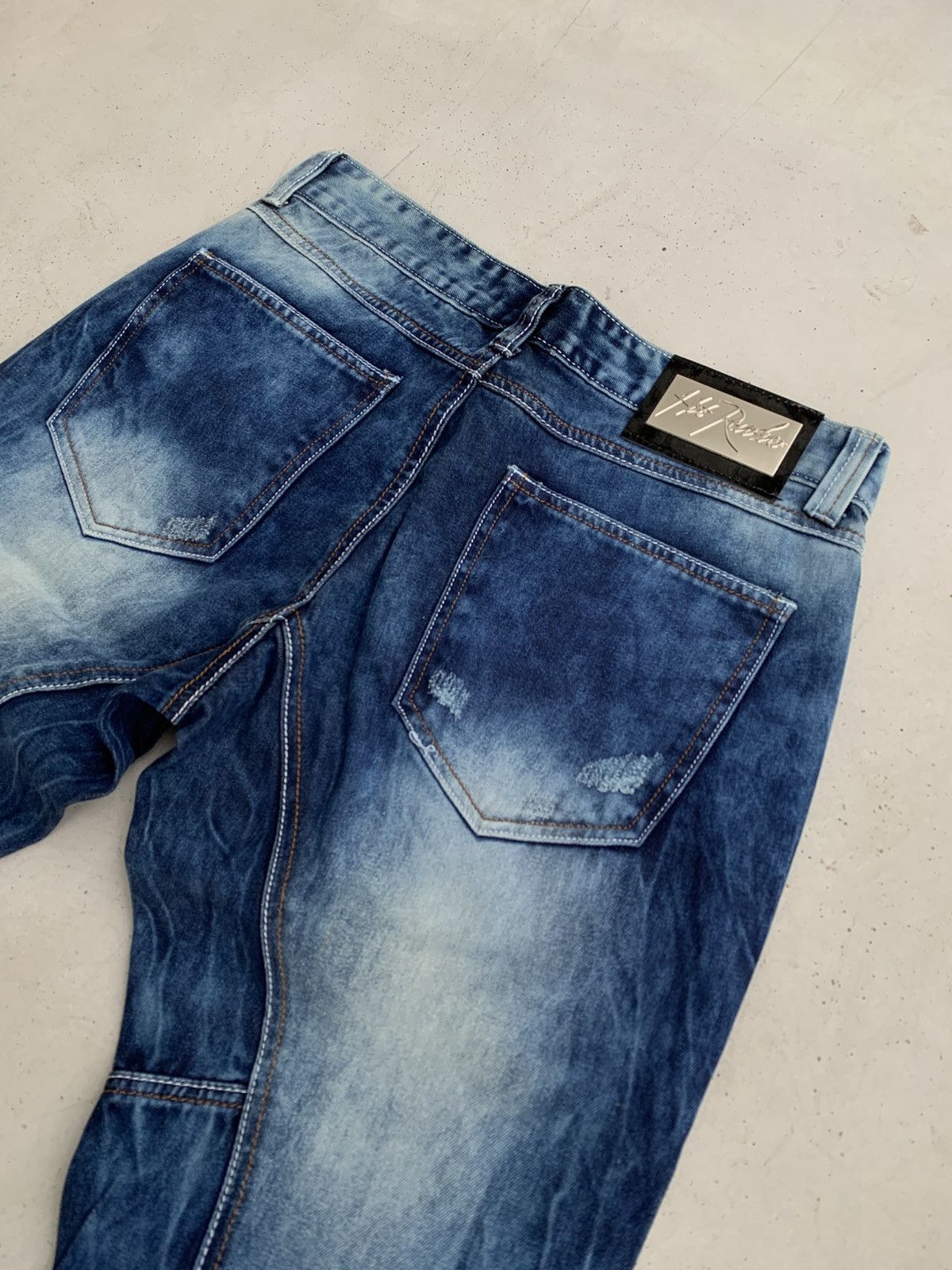 If Six Was Nine Hot Revolver Jeans Vintage Avantgarde Style Denim Rare Size US 32 / EU 48 - 11 Thumbnail