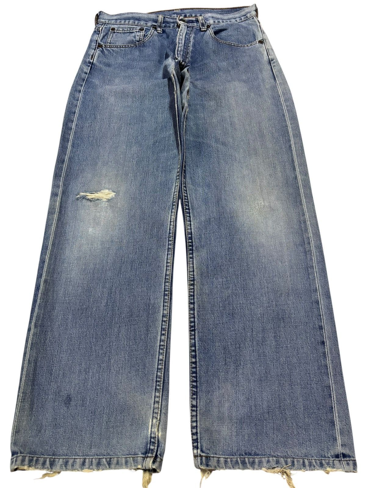 Levi's Vtg 90s Levis 503 Japan Selvedge Distressed Jeans Size US 30 / EU 46 - 2 Thumbnail