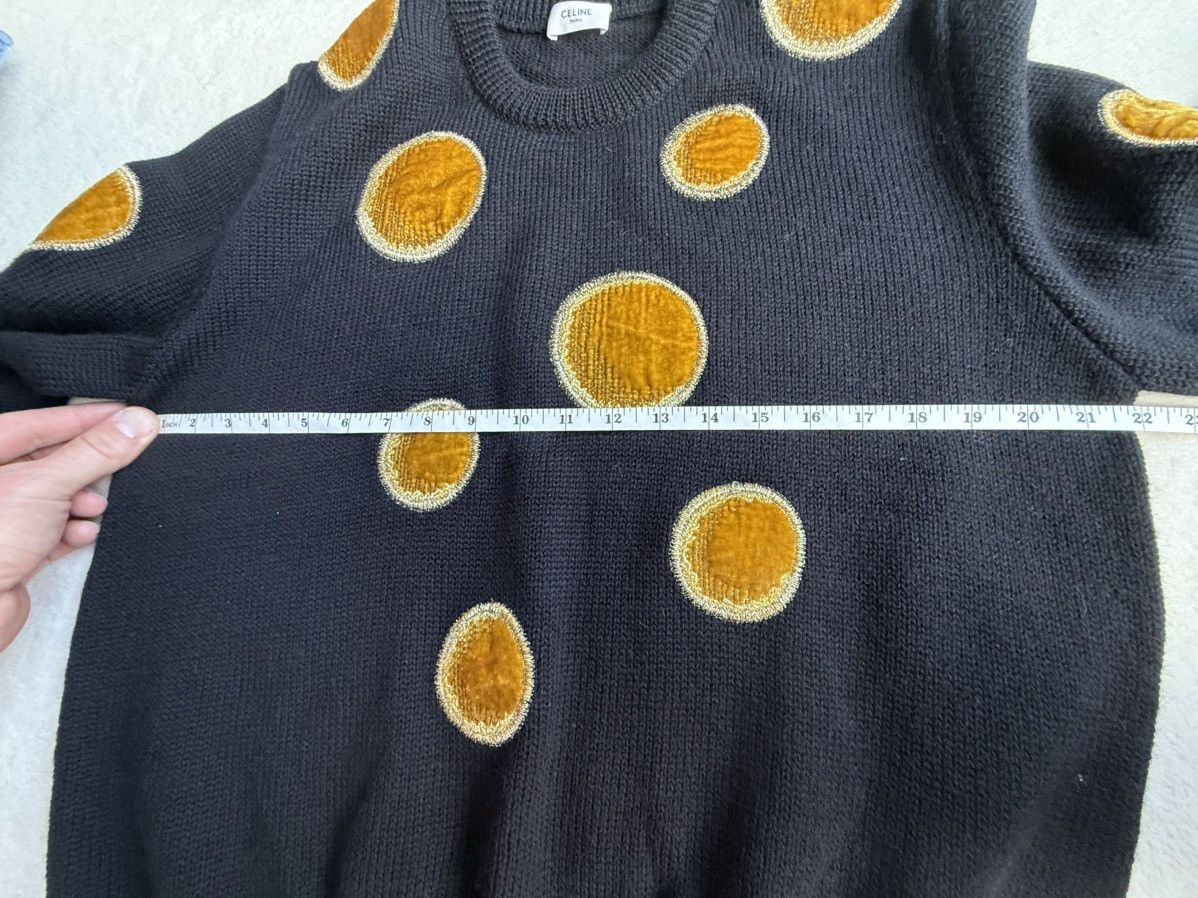 Celine × Hedi Slimane $1.6k Celine crew neck sweater with velvet circles M Hedi Size US M / EU 48-50 / 2 - 3 Thumbnail