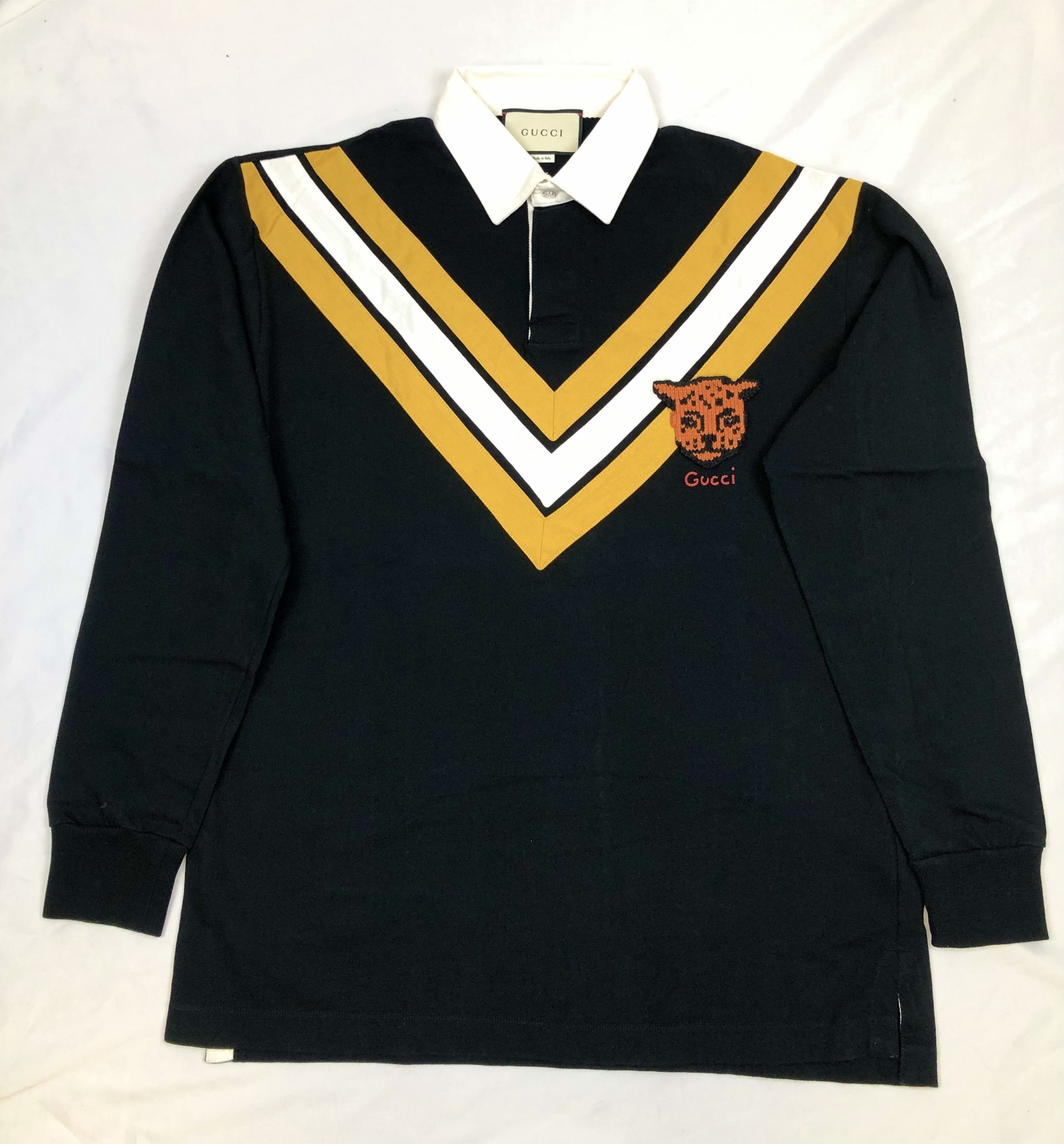 Adidas × Gucci Men's Gucci Long Sleeve Polo Size US M / EU 48-50 / 2 - 1 Thumbnail