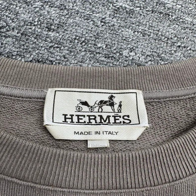 Hermes Hermes Pig nose leather patch sweatshirt Size US M / EU 48-50 / 2 - 2 Thumbnail