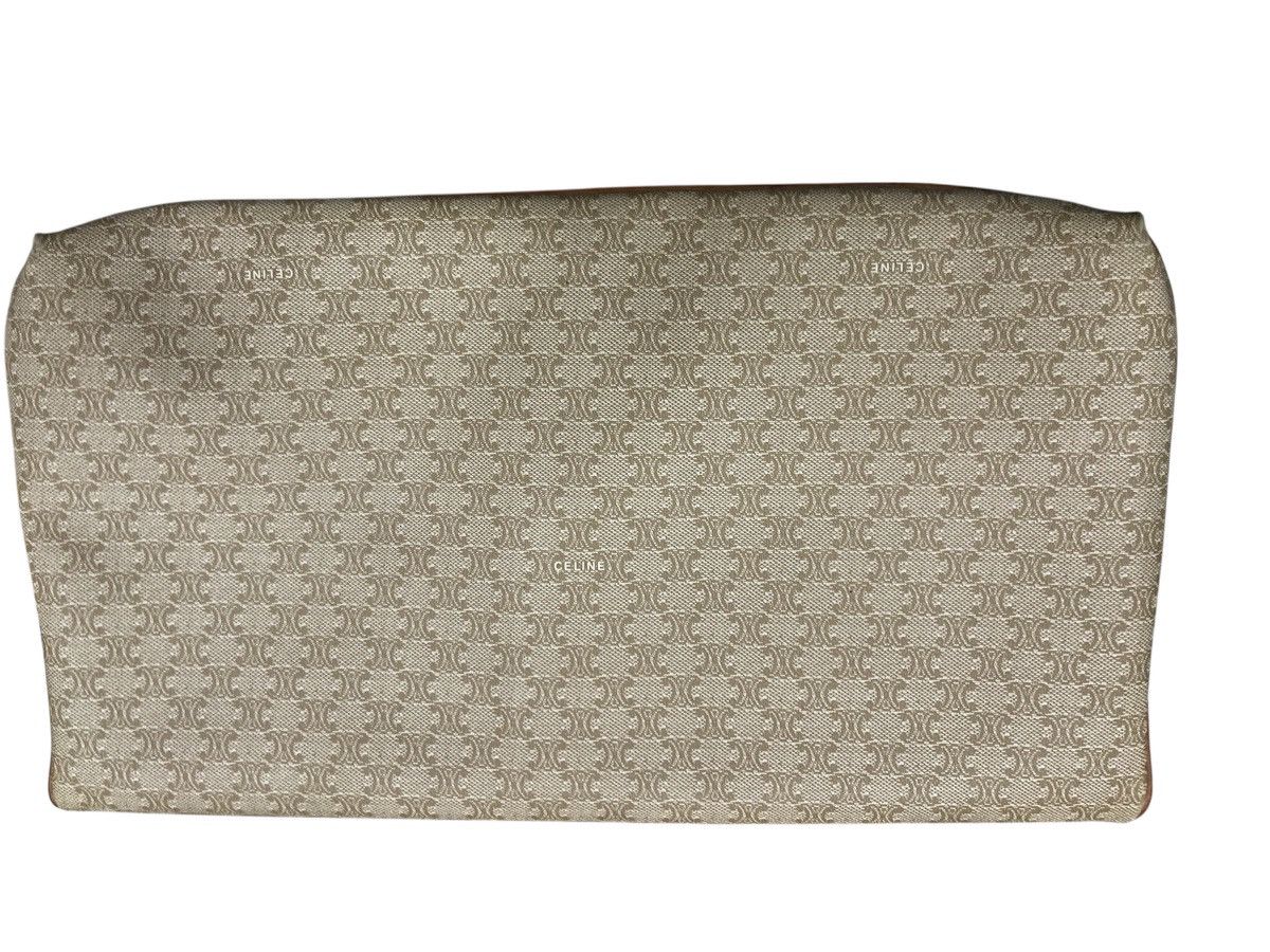 Celine Vintage Celine Macadam Flap Clutch - Beige Monogram Canvas Size ONE SIZE - 2 Thumbnail