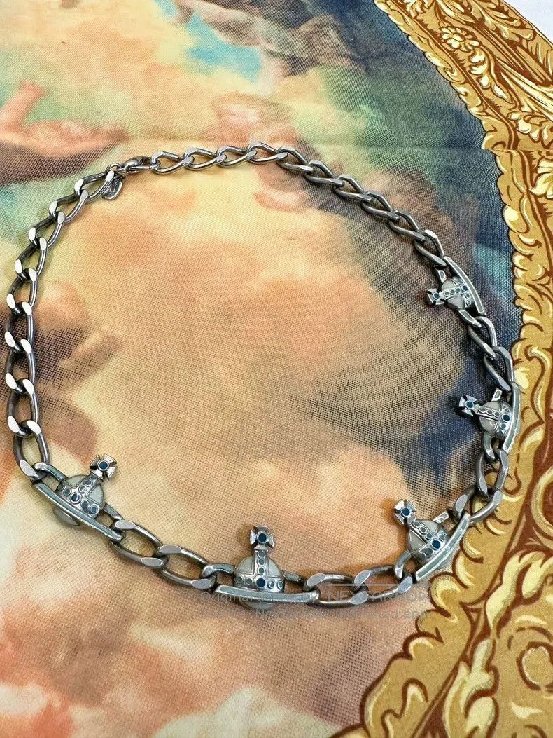 Vivienne Westwood Vivienne Westwood 90s Vintage Saturn Choker. Size ONE SIZE - 1 Thumbnail