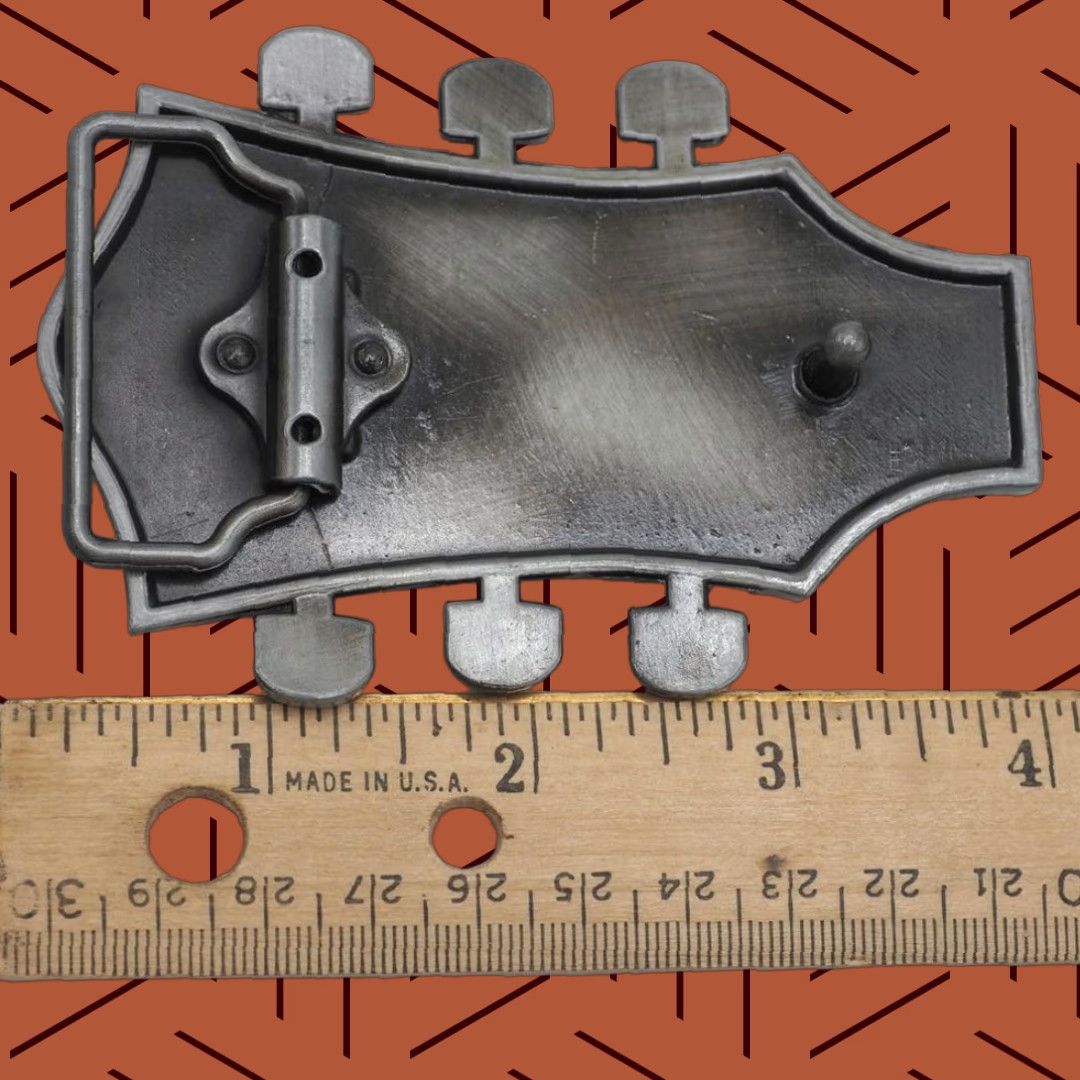 Vintage Guitar Head Belt Buckle Size ONE SIZE - 1 Thumbnail