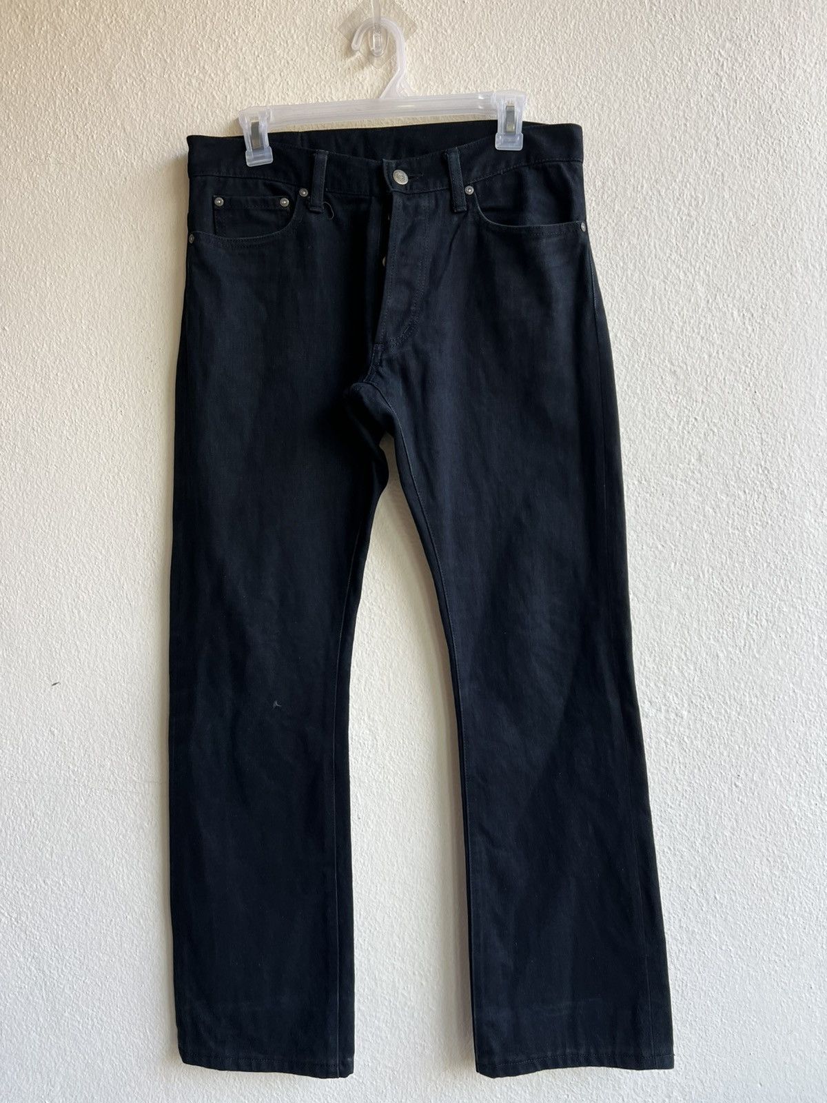 Vintage Vintage Celt & Cobra Japan Fade Black Denim Flare Jeans Size US 30 / EU 46 - 2 Thumbnail
