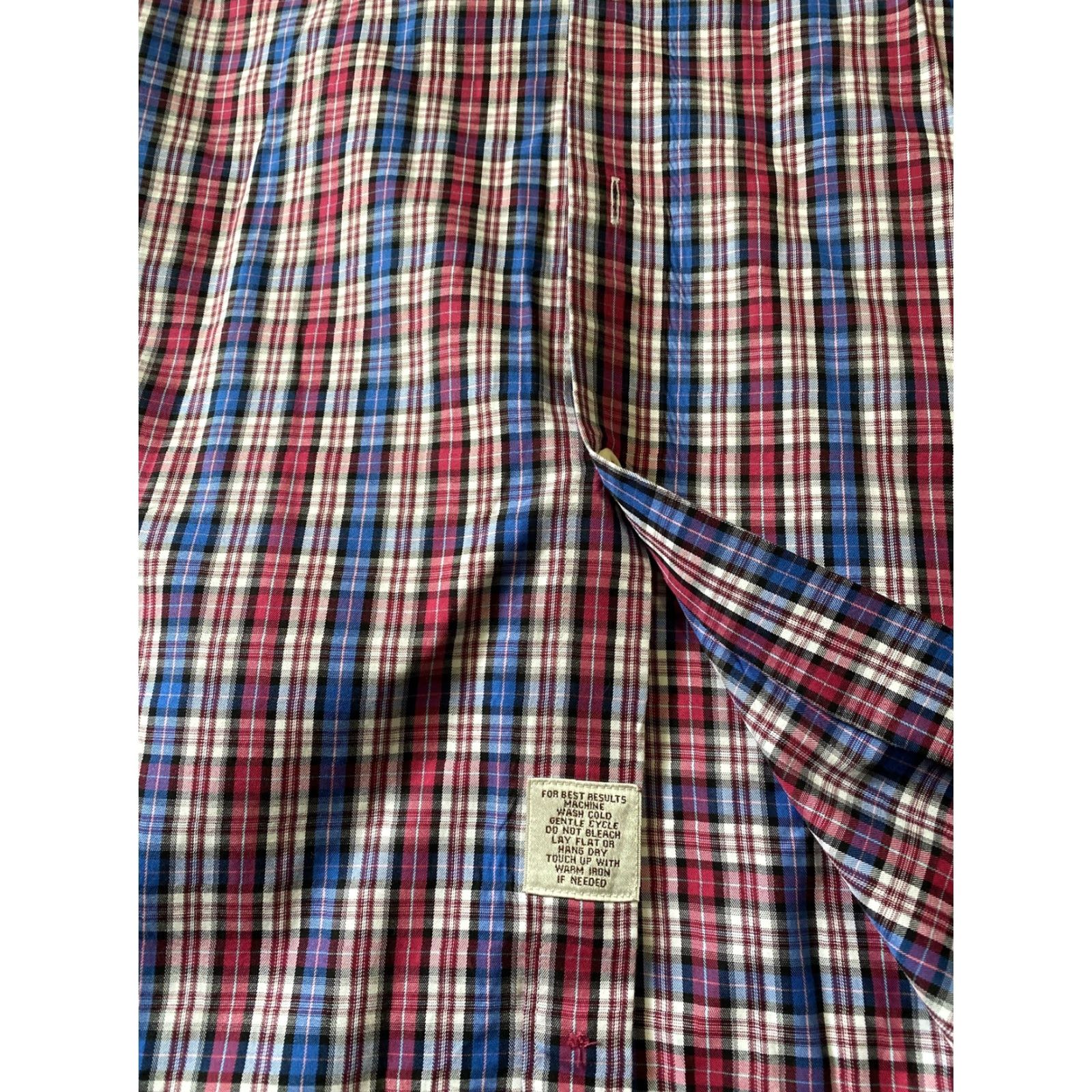 Peter Millar Peter Millar Button Down Dress Shirt Men’s XL Red Plaid Long Sleeve Button-Down Collar/XL/Multicolor Size 46R - 4 Thumbnail