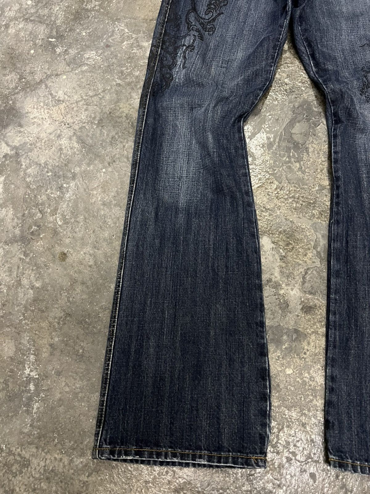 Japanese Brand 💥FLARE💥UNBRAND SUKAJAN DRAGON JEAN Size US 33 - 4 Thumbnail