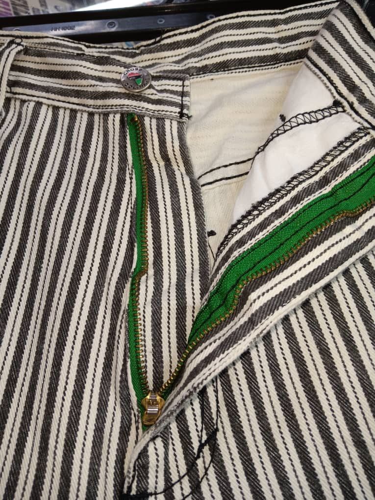 Cross Colours VINTAGE CROSS COLOURS STRIPE DENIM SHORTS HIP HOP BAGGY Size US 34 / EU 50 - 4 Thumbnail