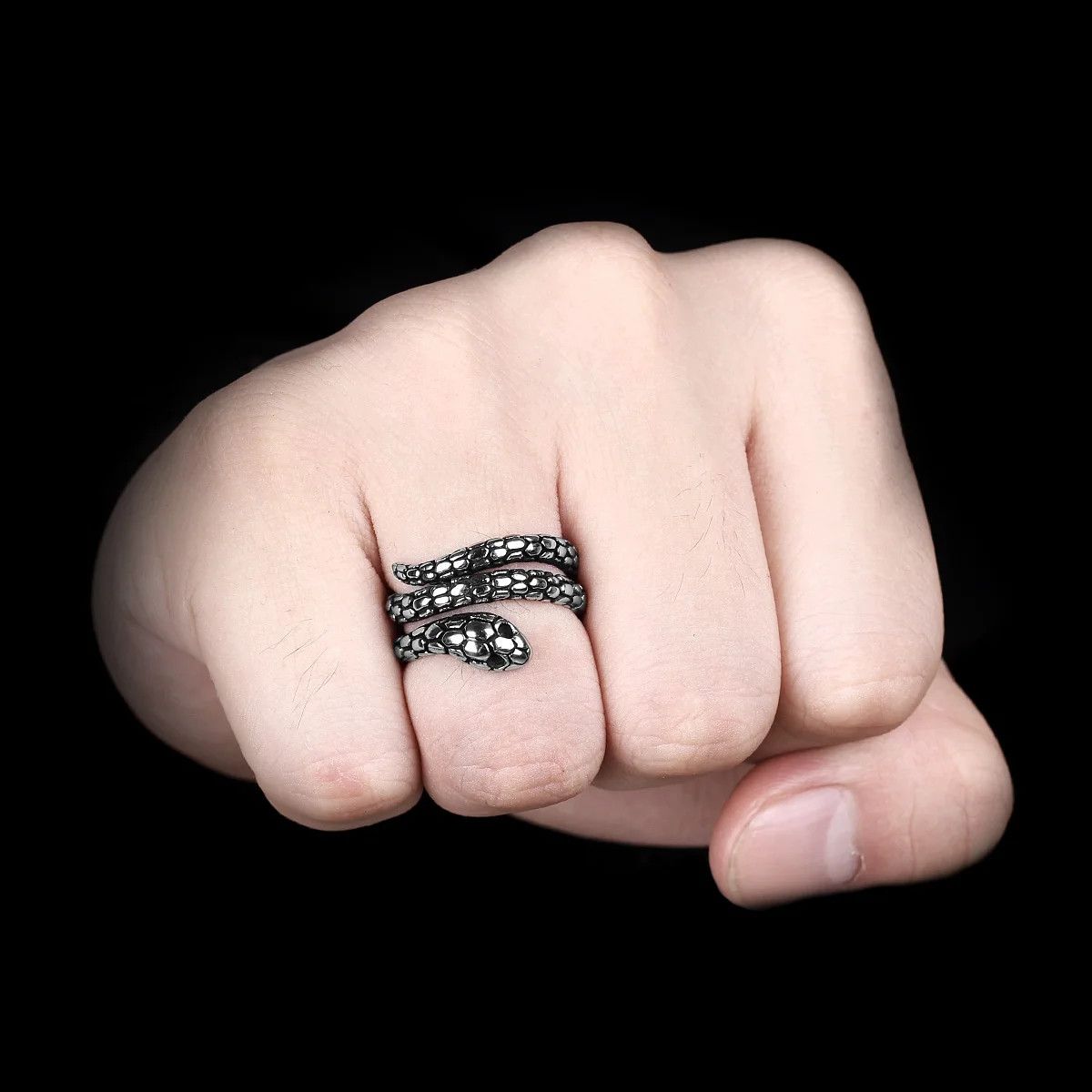 Japanese Brand × Jewelry × Vintage Snake Animal Men Ring Size ONE SIZE - 3 Thumbnail