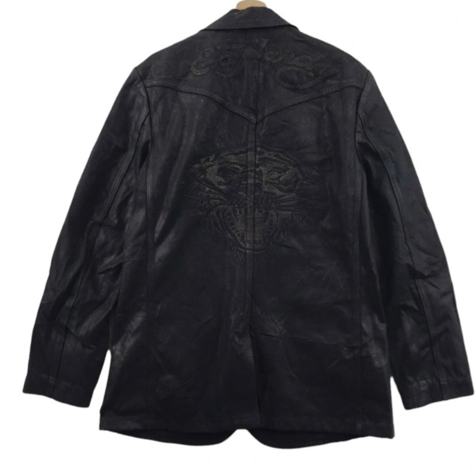 Christian Audigier VTG ED HARDY BY CHRISTIAN AUDIGIER TIGER STITCH DENIM JACKET Size US L / EU 52-54 / 3 - 1 Thumbnail