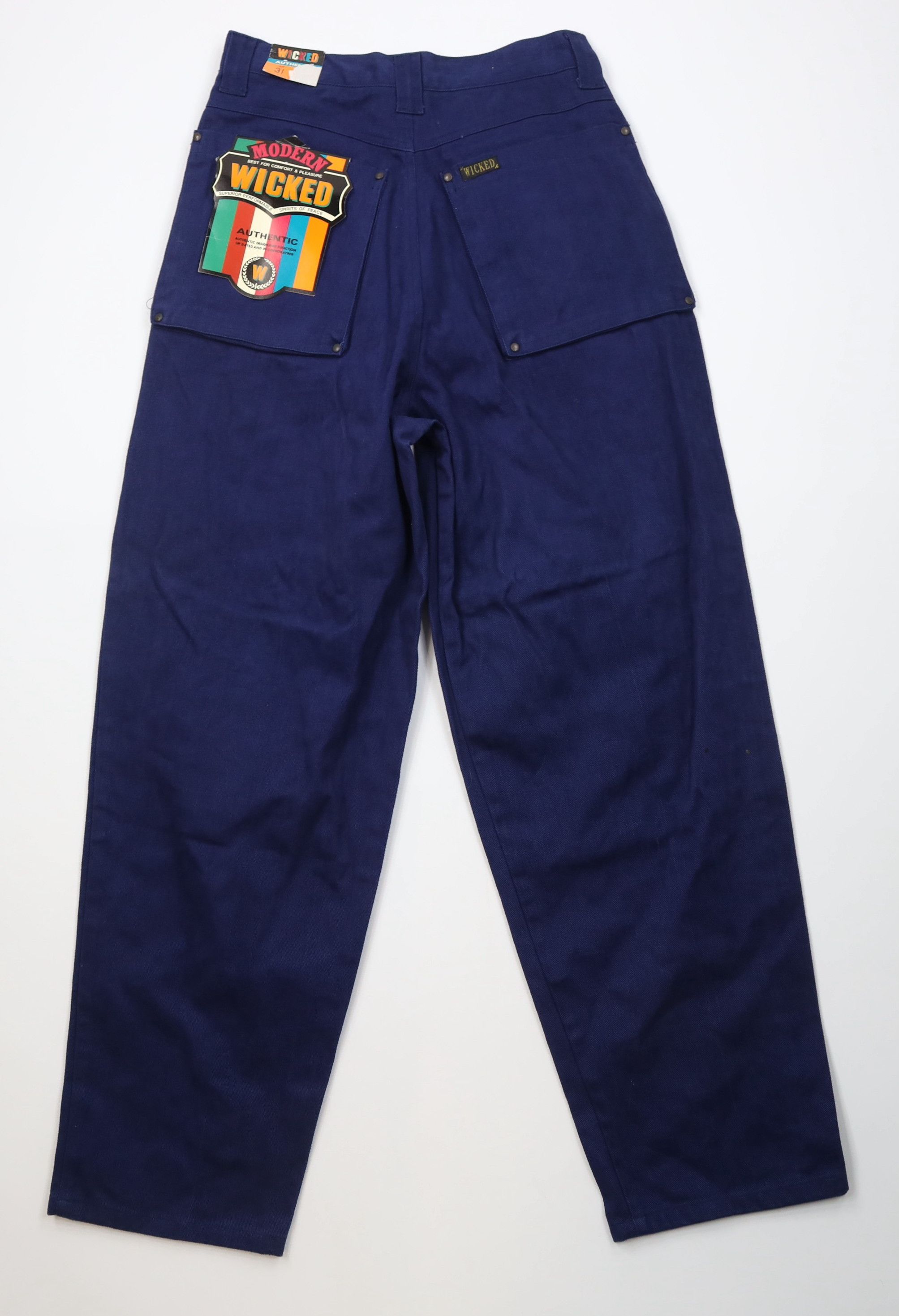 Vintage Deadstock Vintage 90s Streetwear Trim Skateboard Jeans Size US 31 - 10 Thumbnail