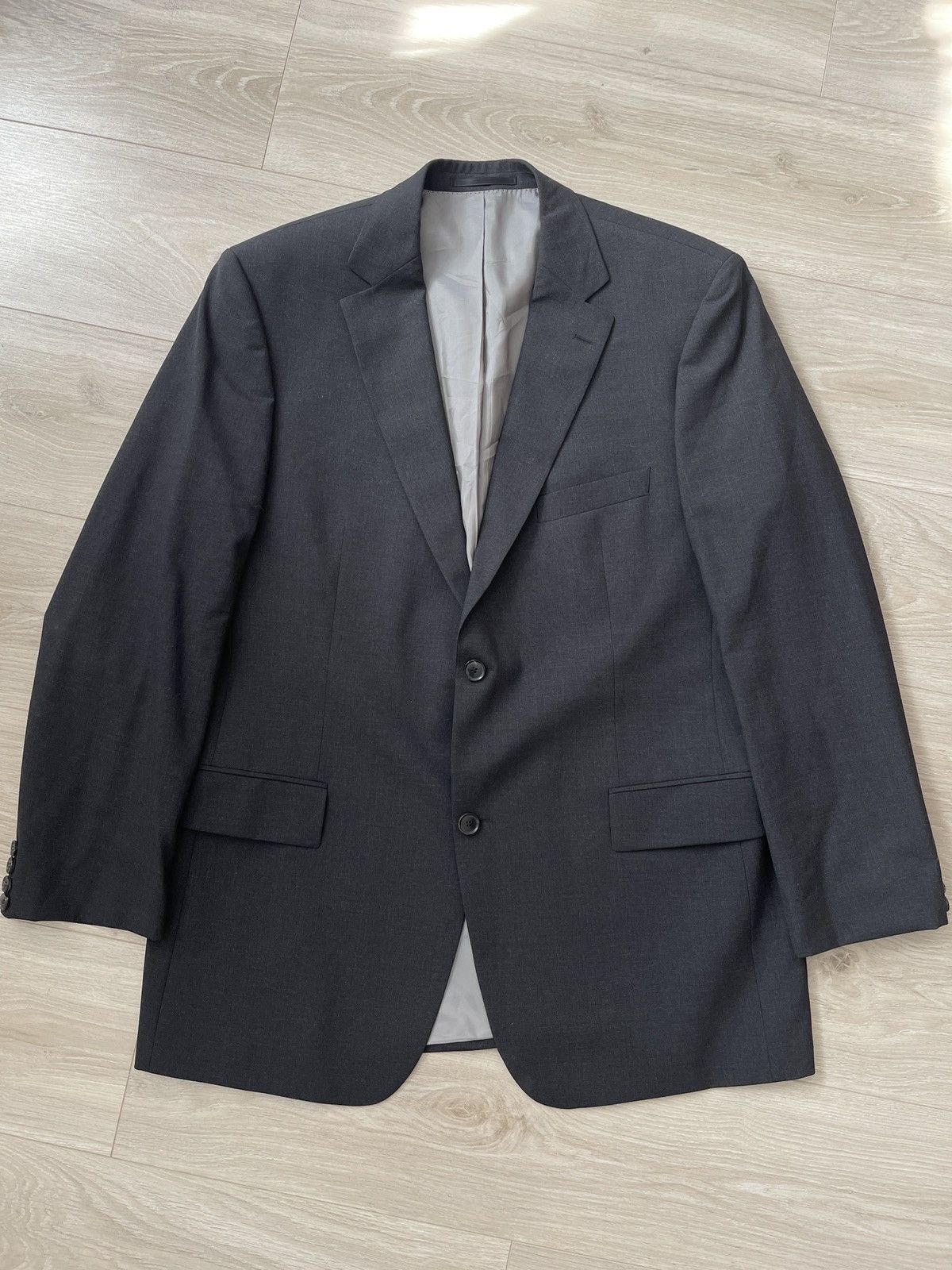 Hugo Boss Vintage hugo boss wool gray blazer classic jacket 46L Size 46L - 1 Thumbnail