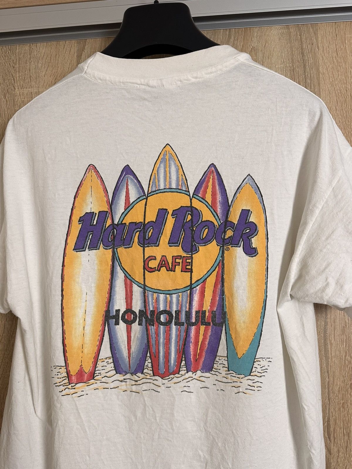 Hard Rock Cafe 🔥 Hard Rock Cafe Honolulu Vintage Faded T Shirt USA Rare Size US XL / EU 56 / 4 - 2 Thumbnail