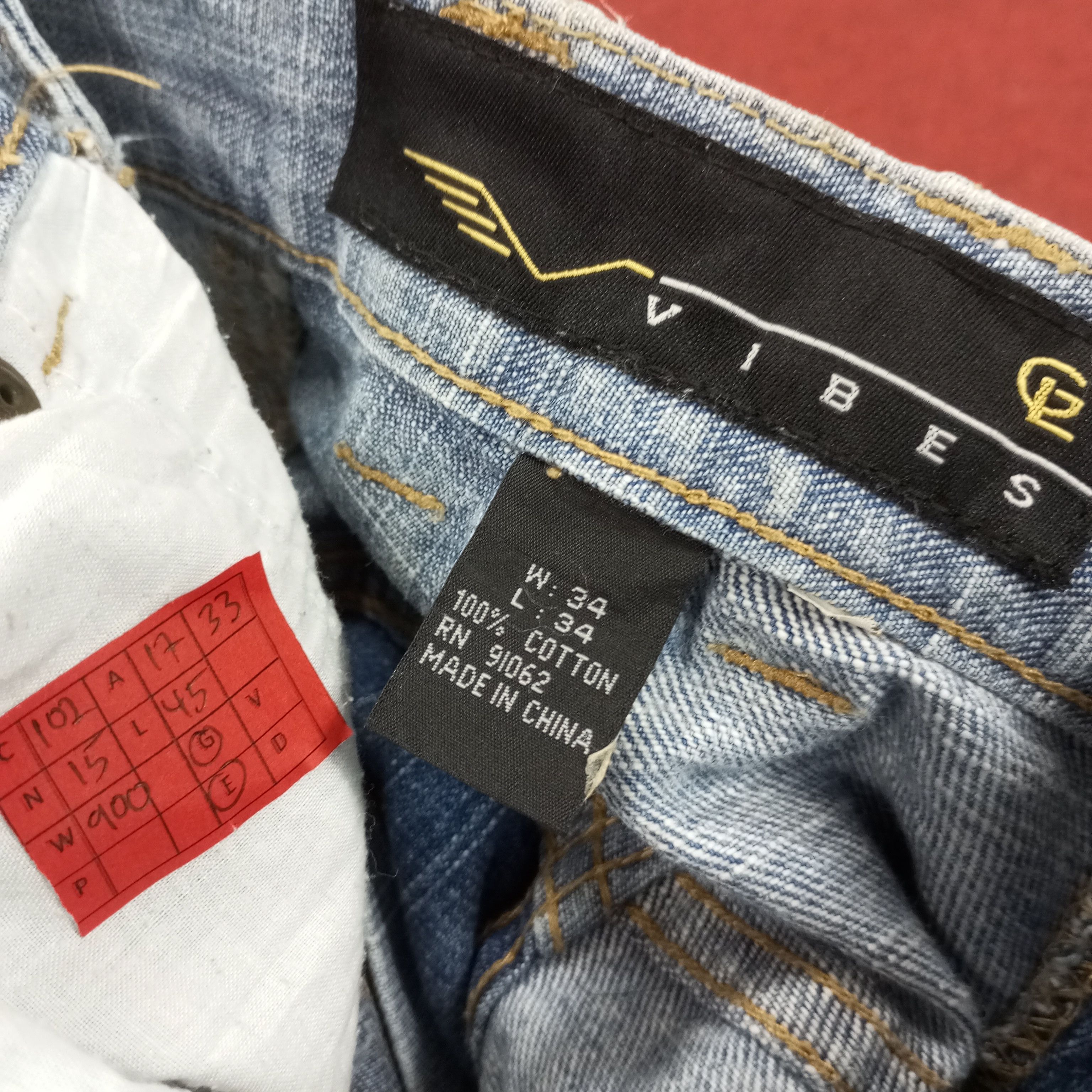 VIBE Vibes Gold Label Rare Fashion Patchwork Style Jeans Size US 34 / EU 50 - 13 Thumbnail