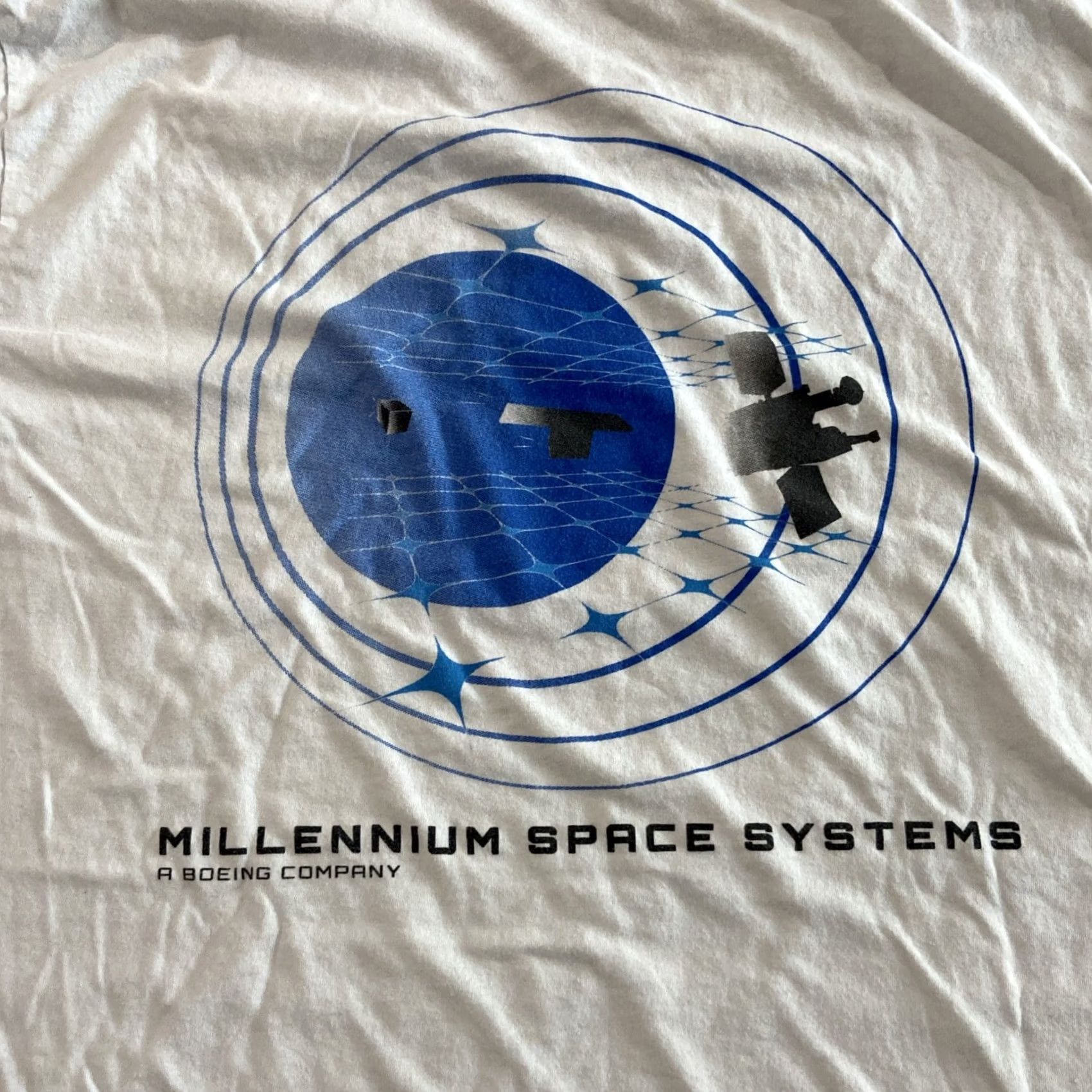 NASA VINTAGE Millennium Space Systems (Boeing) Orbits Women’s Shirt XL White NASA Mars Space Mens Girls Womens Size XL / US 12-14 / IT 48-50 - 2 Thumbnail