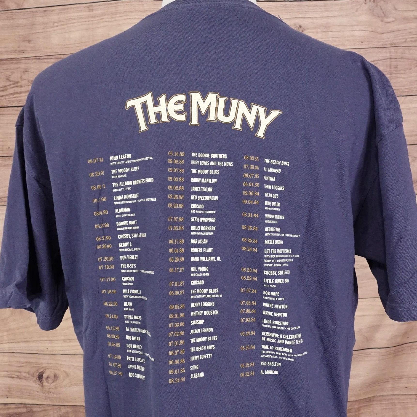 Comfort Colors The Muny John Legend Shirt Mens XL Blue Concert Graphic Tee 2024 St Louis New! Size US XL / EU 56 / 4 - 7 Thumbnail