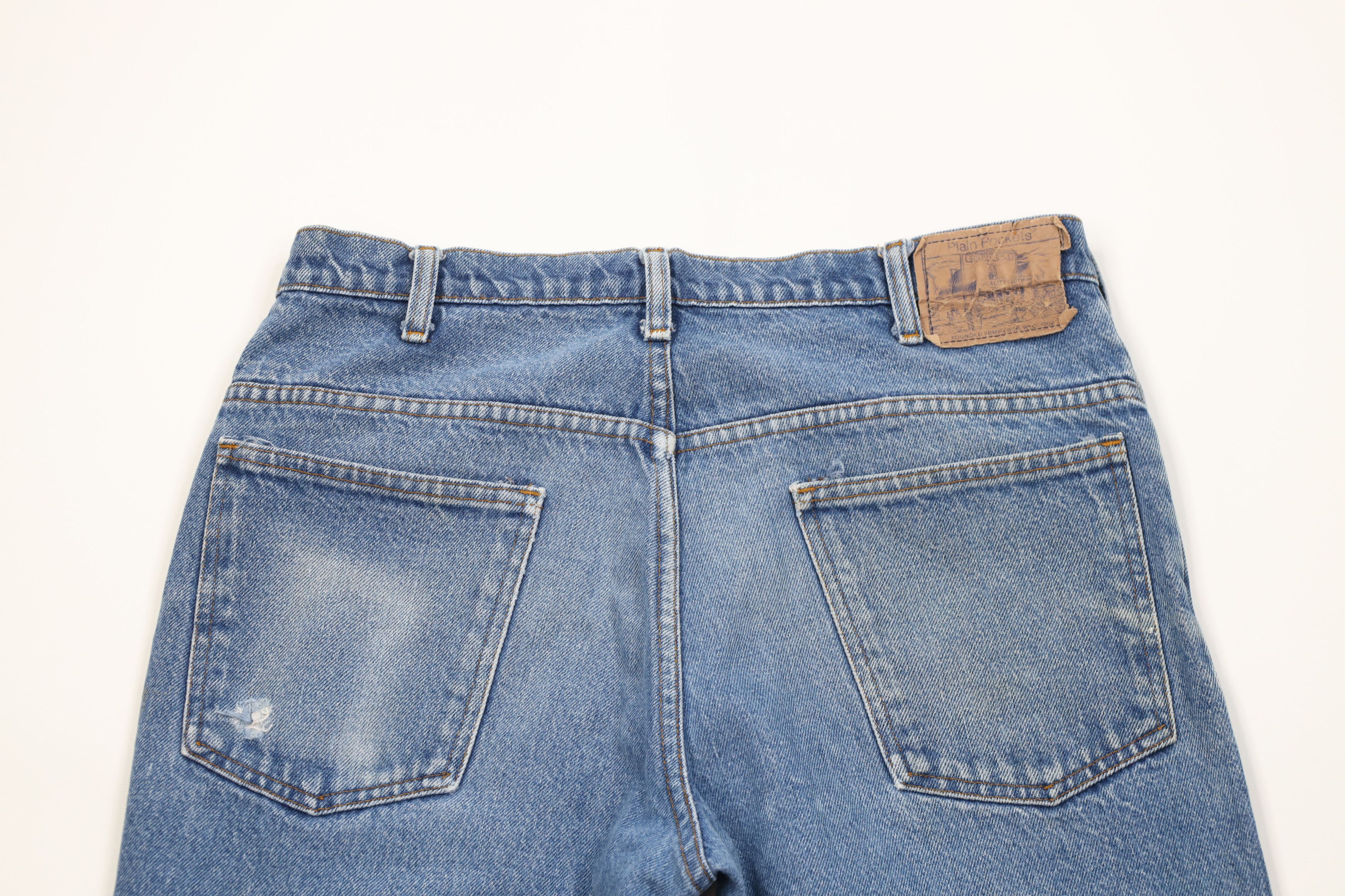 Vintage Vintage 70s Streetwear Straight Leg Denim Jeans Blue USA Size US 34 / EU 50 - 12 Thumbnail