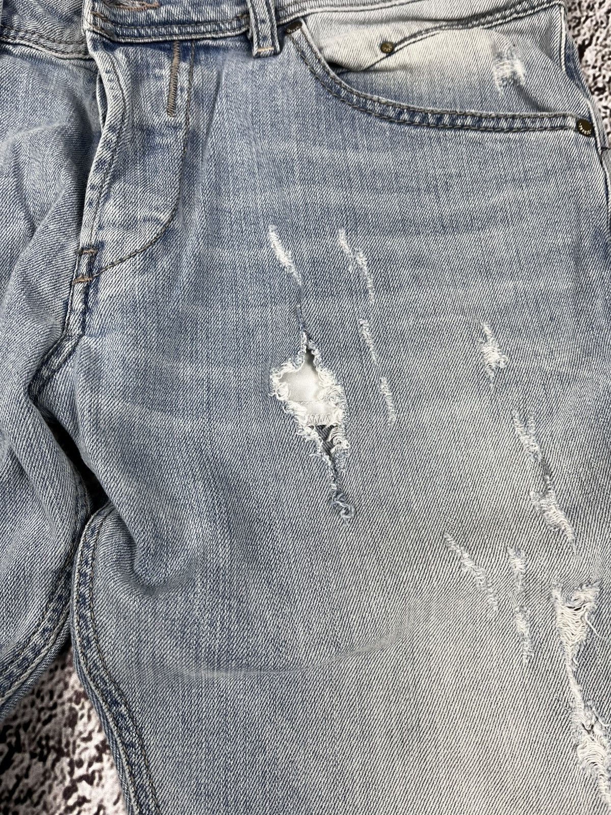 Diesel Vintage Y2K Diesel Belther-R faded denim jeans streetwear 33 Size US 33 - 5 Thumbnail