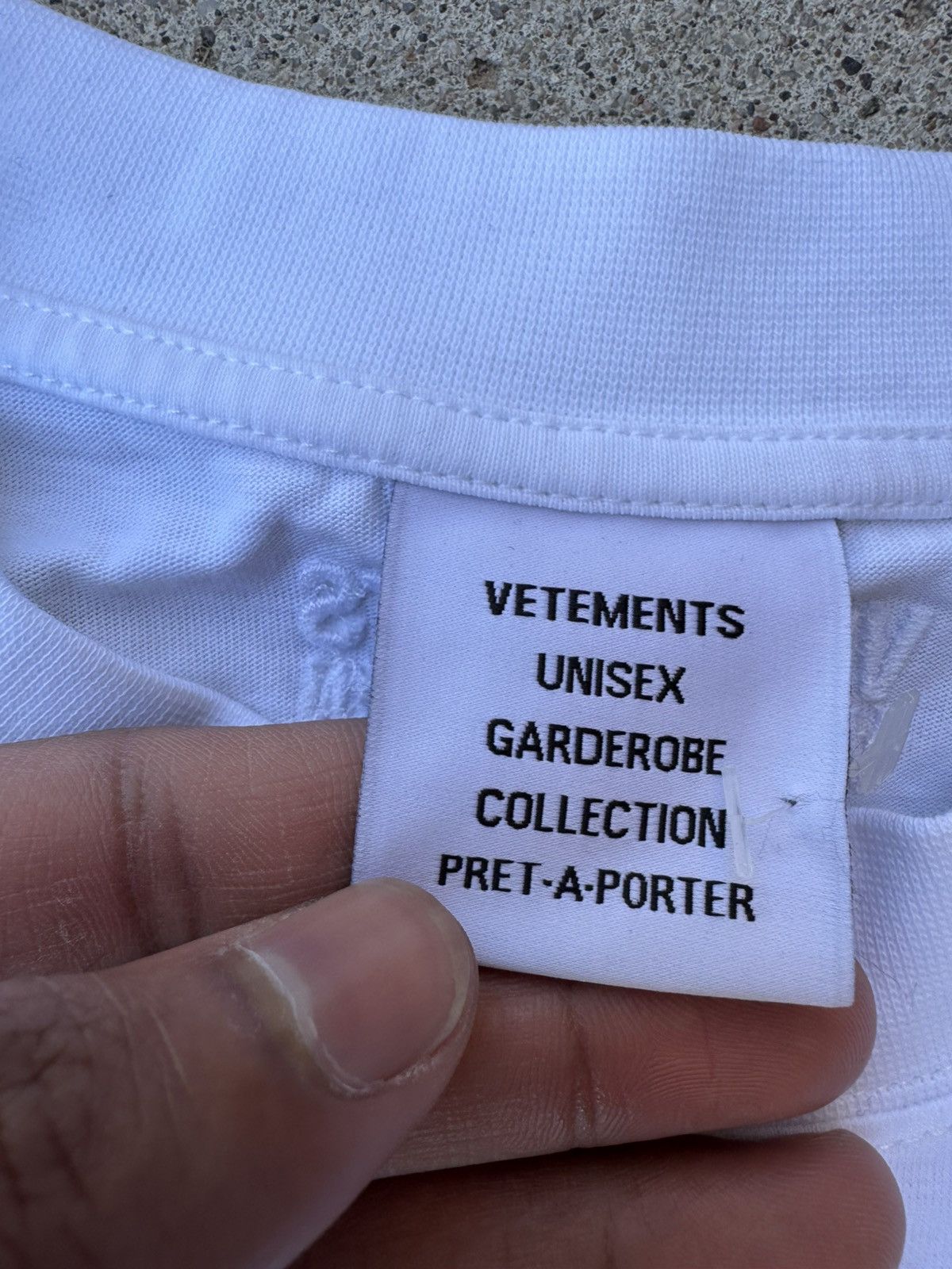 Vetements Vegas Edition Signed Guram Metal Logo Tee