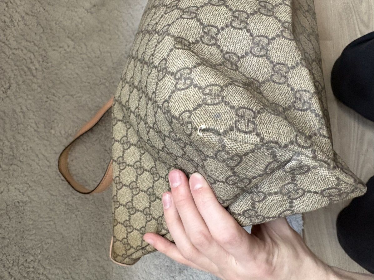 Gucci Sac a main gucci cabas en toile GG beige cuir rose Size ONE SIZE - 18 Thumbnail