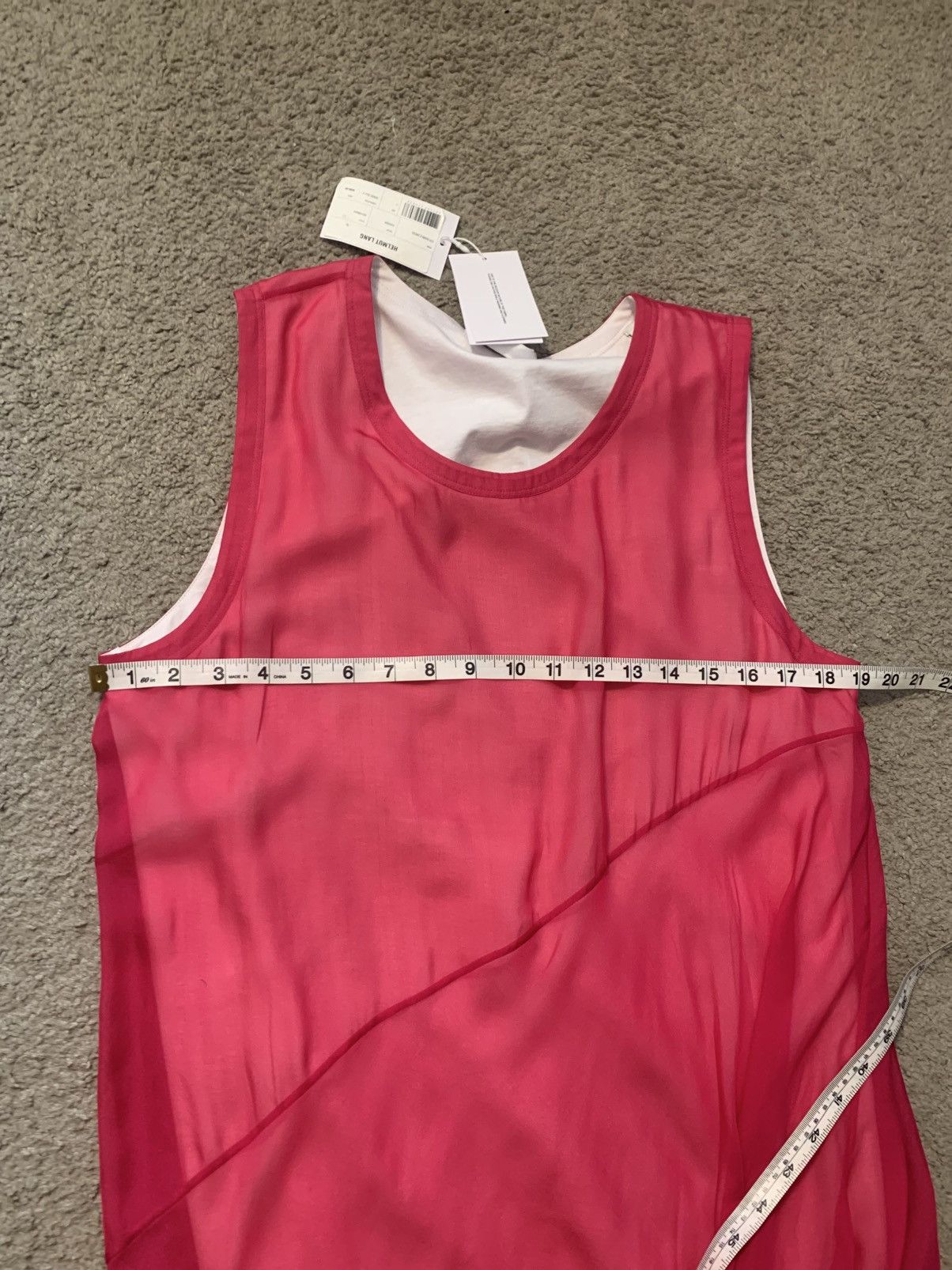 Helmut Lang HELMUT LANG PINK BUBBLE SILK DRESS Size L / US 10 / IT 46 - 13 Thumbnail